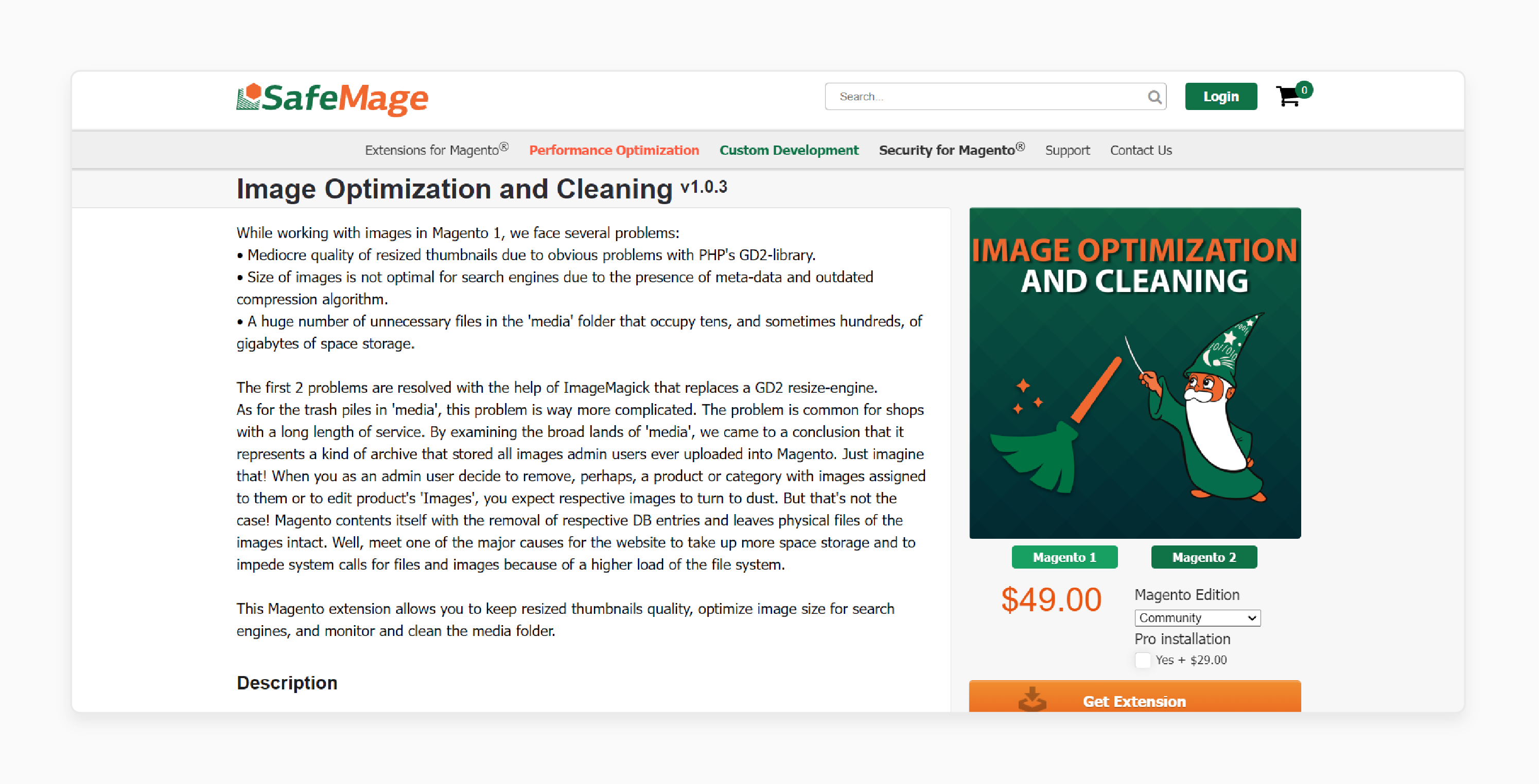 SafeMage Image Optimization and Cleaning for Magento 2