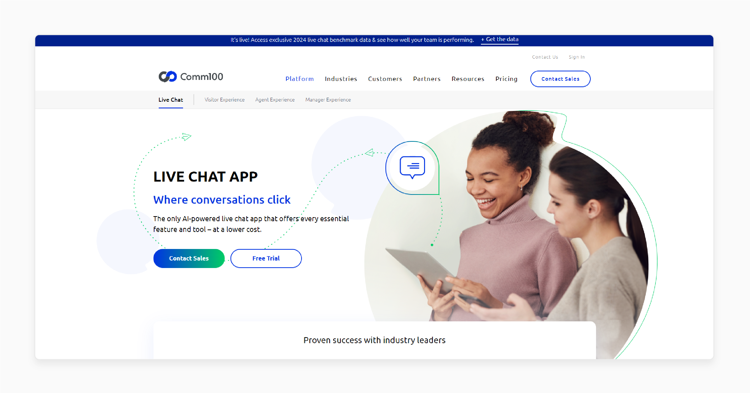 comm100 live chat integration with magento 2 offers multi-channel messaging and ai tools