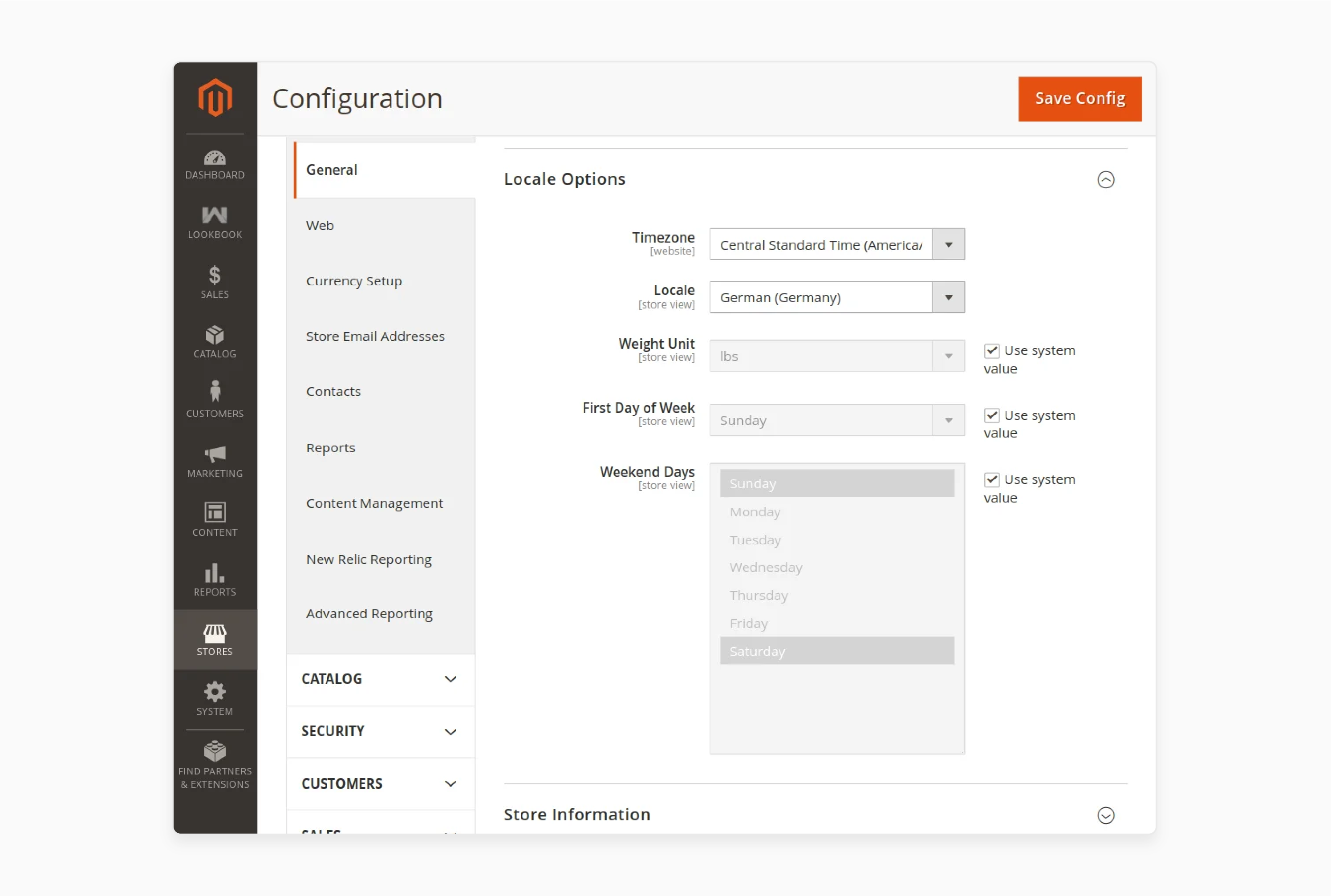 Choose the language for the Magento 2 lookbook extension