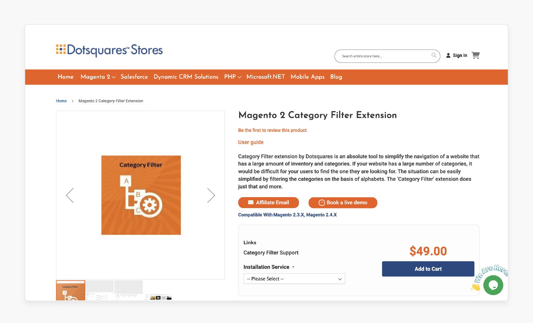 dotsquares multiple filter system extension for magento 2 category navigation