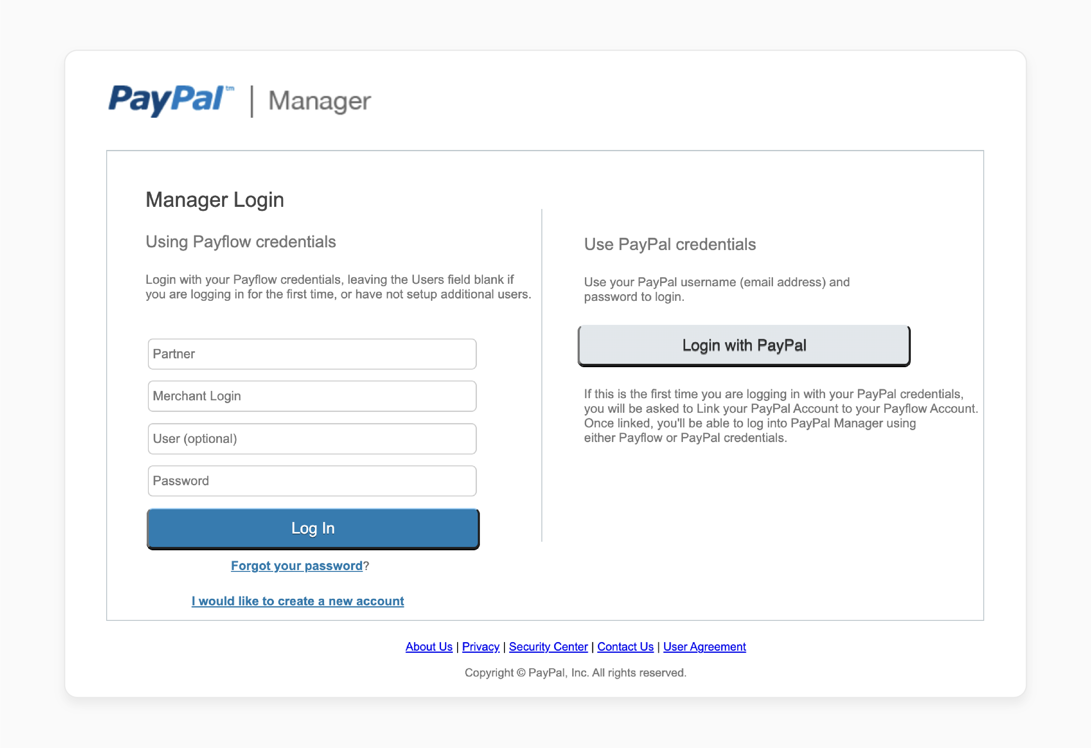 access paypal manager for configuring paypal credentials in magento 2