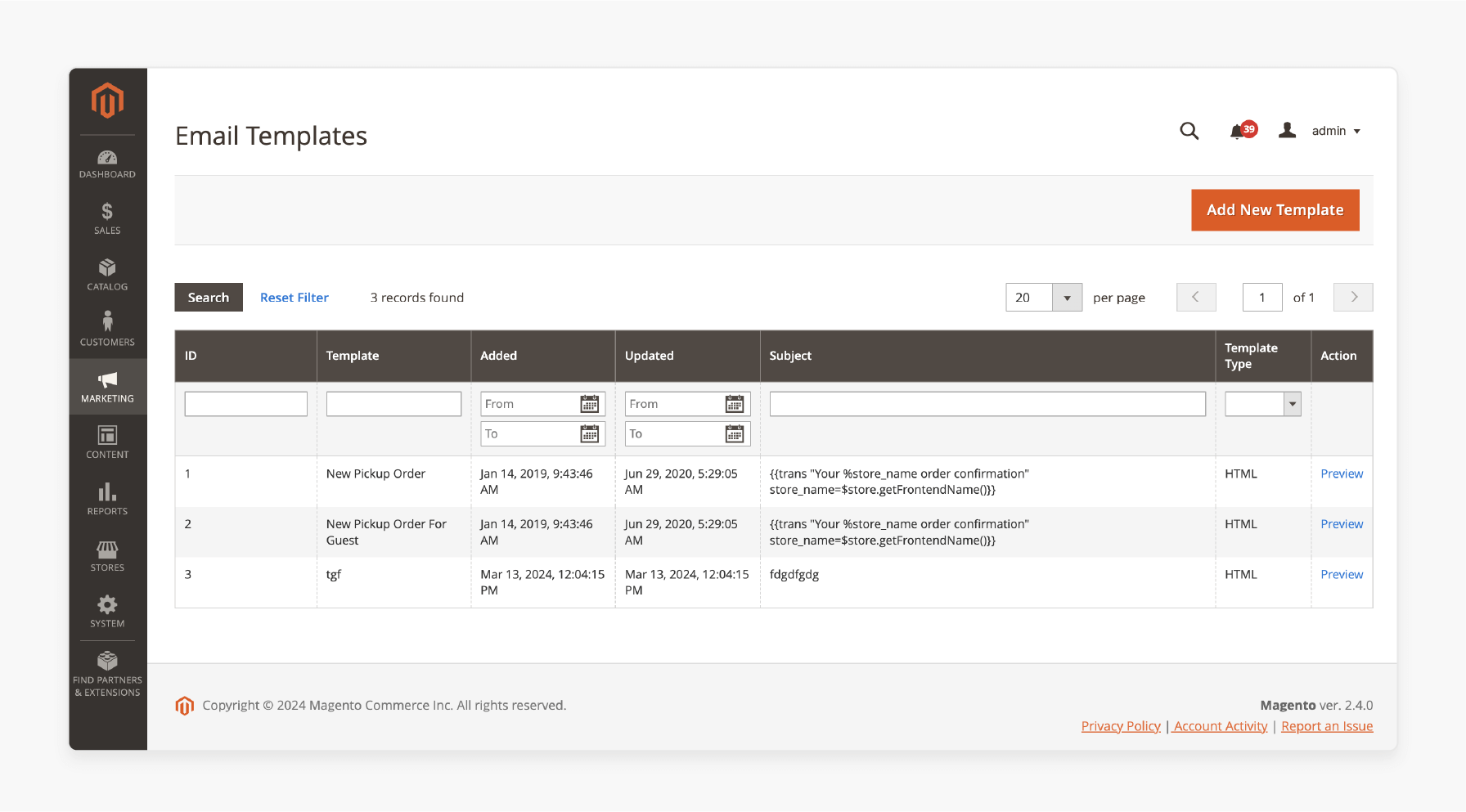 configuring email templates in magento 2 for automated reminders and payment notifications in the partial payment extension