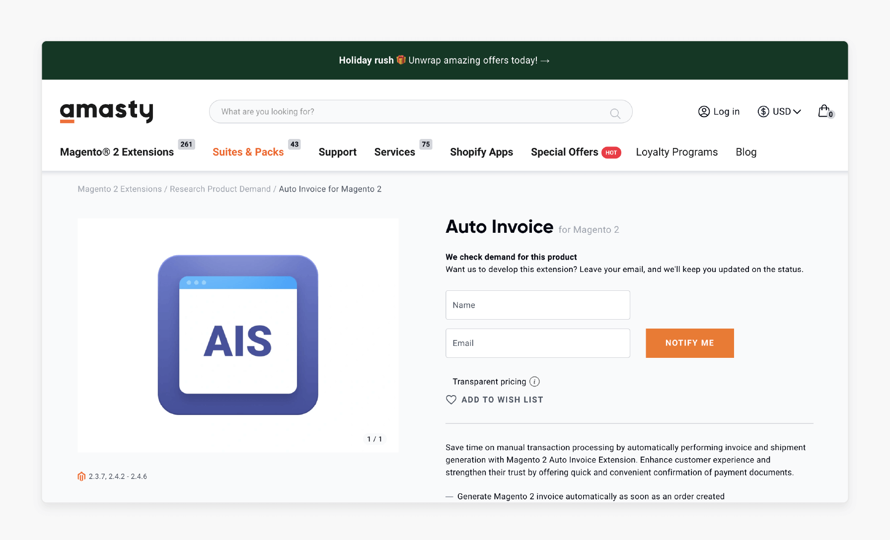 magento 2 auto invoice extension by amasty simplifying order processing and shipment