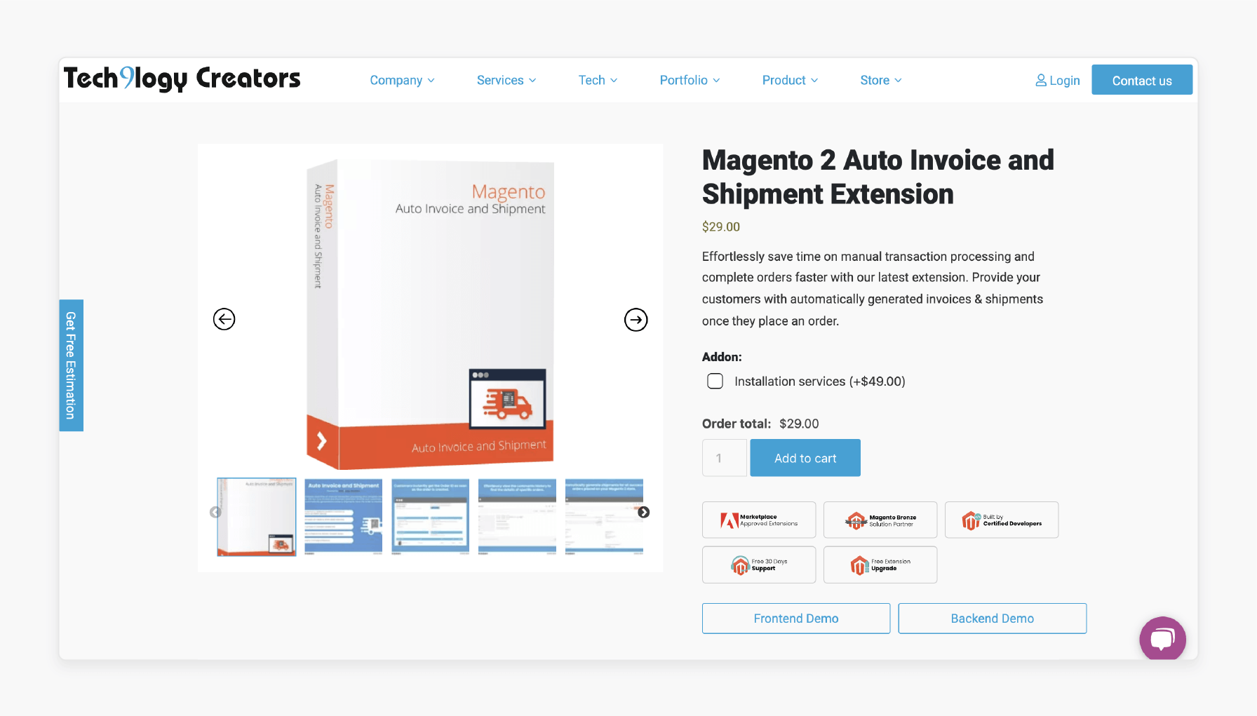 tech9logy module generating invoices and shipments automatically in magento 2