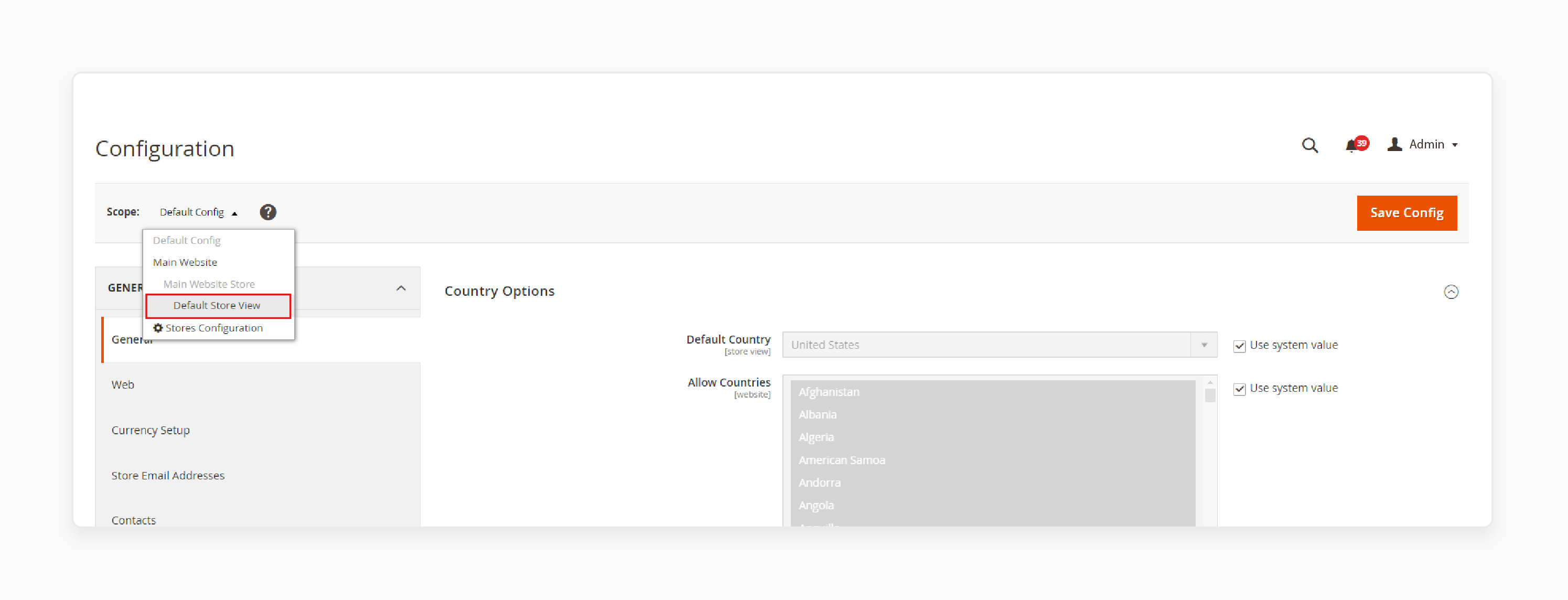 Setting Store View for Magento 2 Backorders via Admin Panel Backend