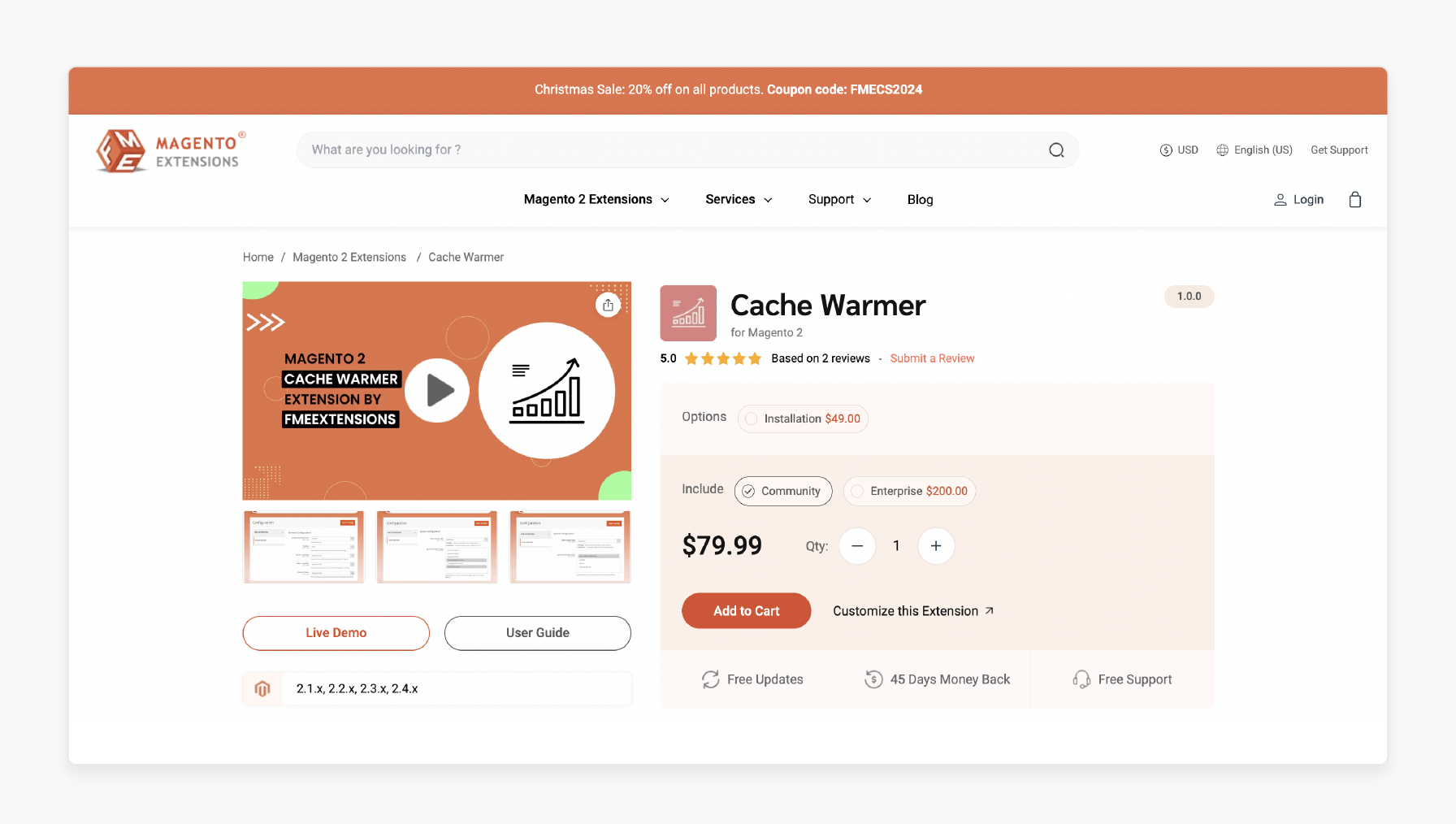 Magento 2 cache warming queue extension by fmeextensions for better performance