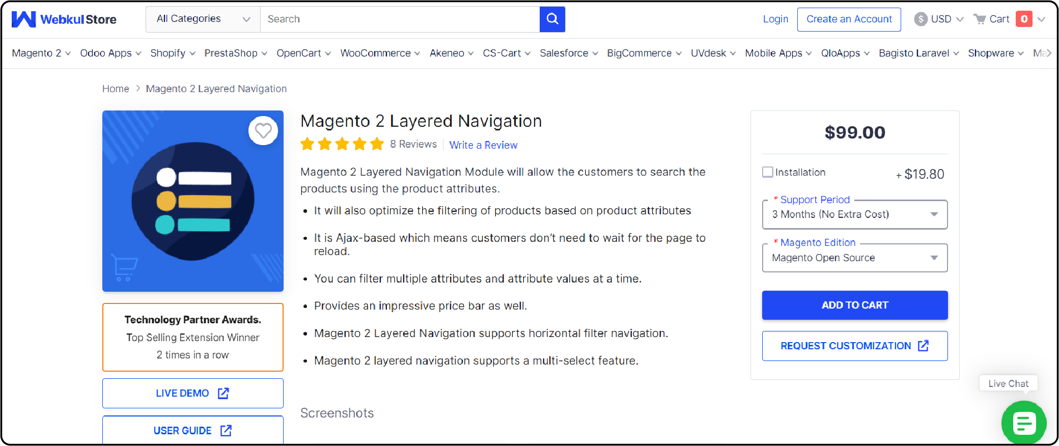 Top Magento 2 Layered Navigation Extension-Webkul
