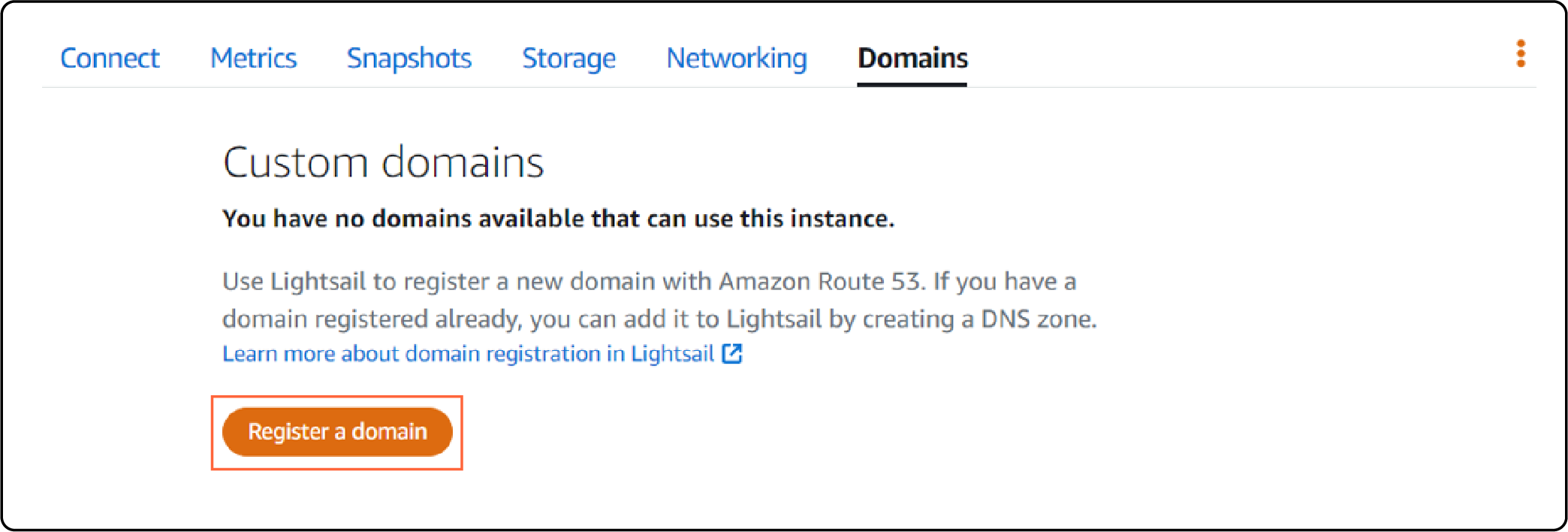 Register domain for Magento website on AWS Lightsail