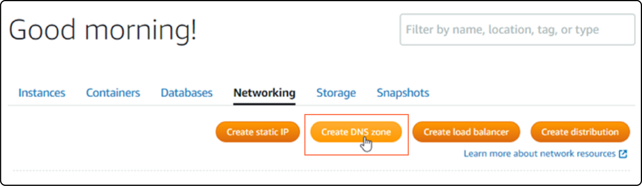 Create DNS zone for Magento domain on AWS Lightsail