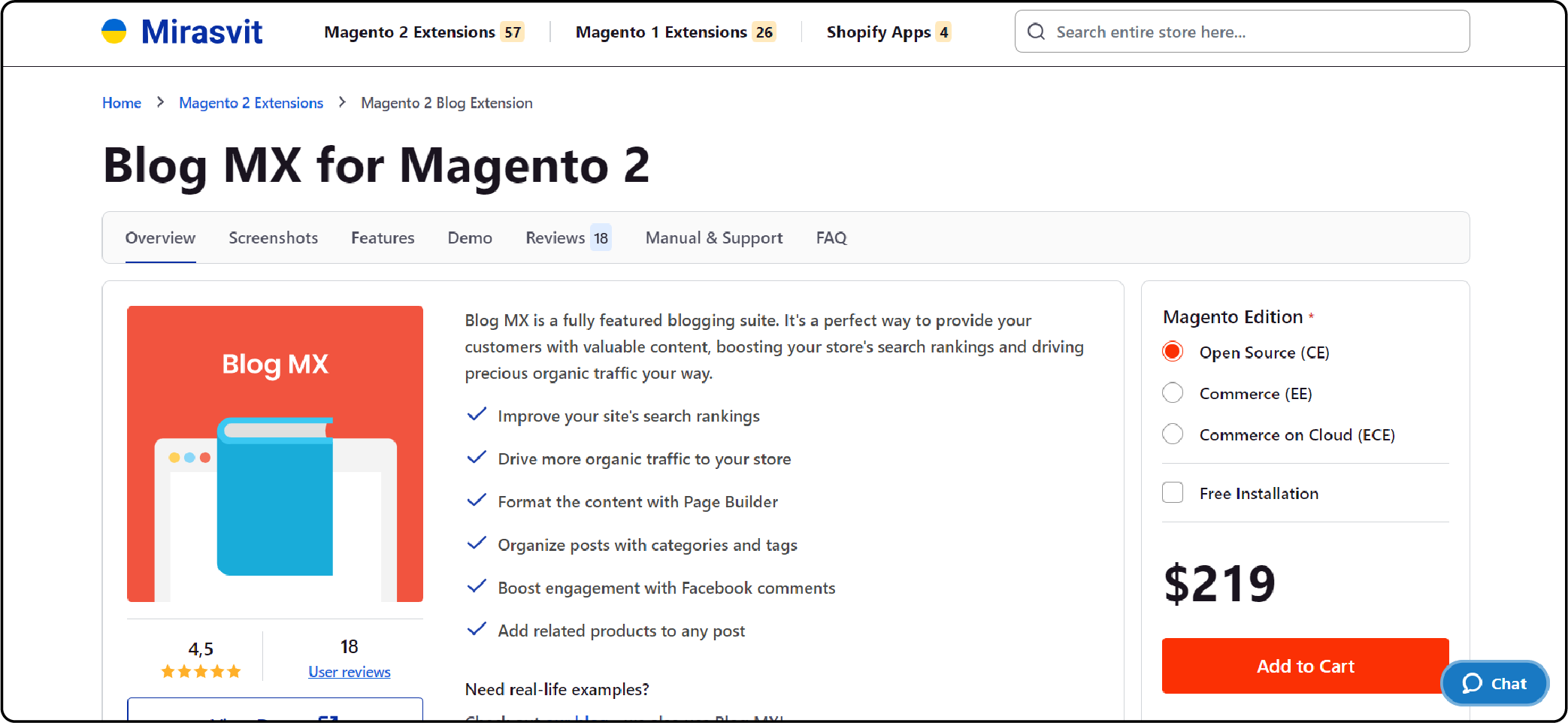 Top 10 Providers of Magento 2 Blog Extension - Mirasvit