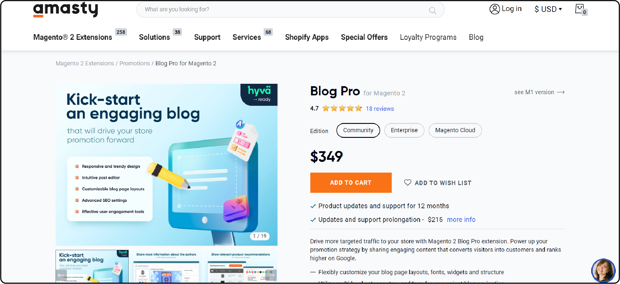 Top 10 Providers of Magento 2 Blog Extension - Amasty