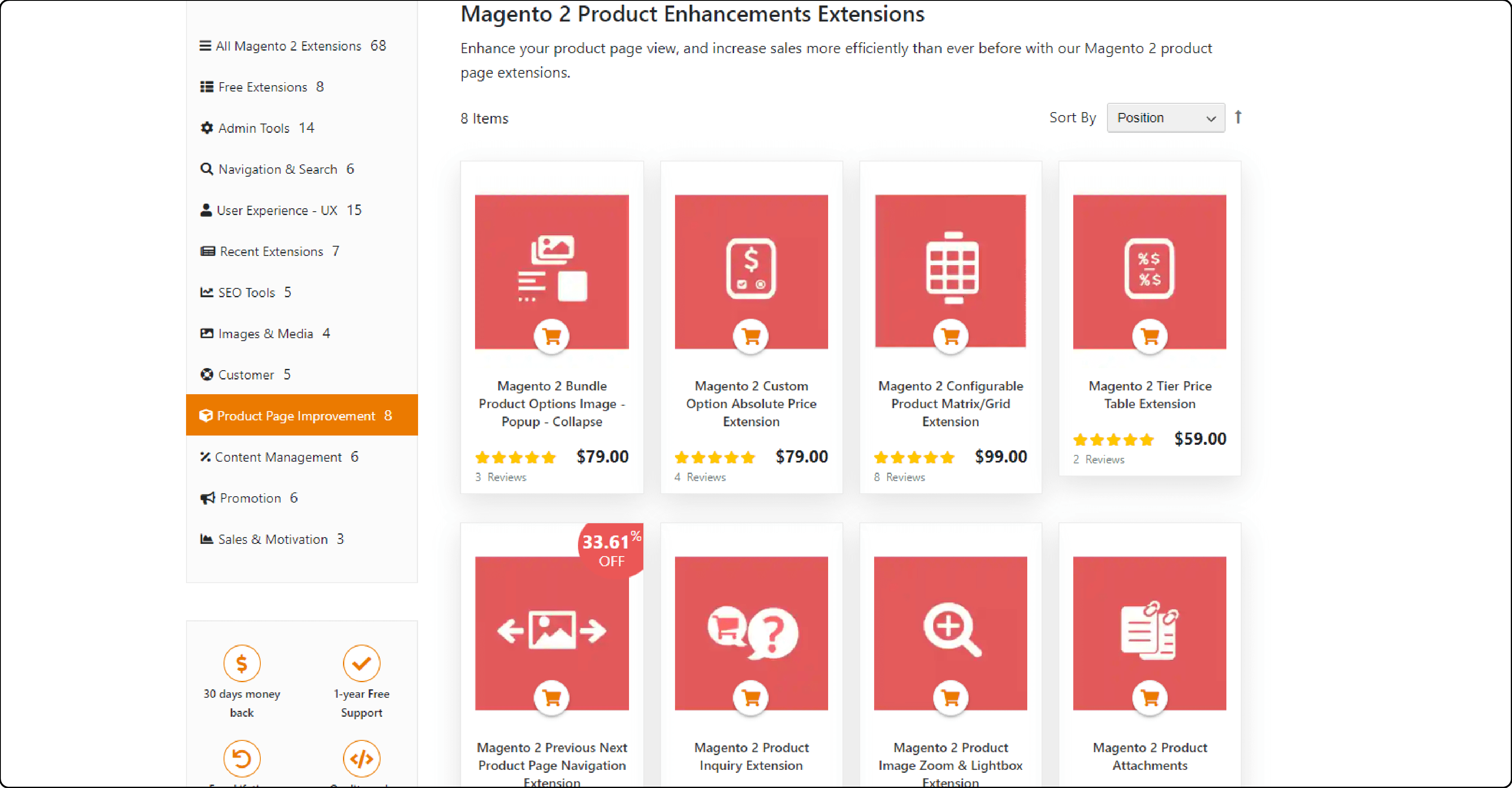 Overview of Ulmod Product Page Extension features for Magento 2