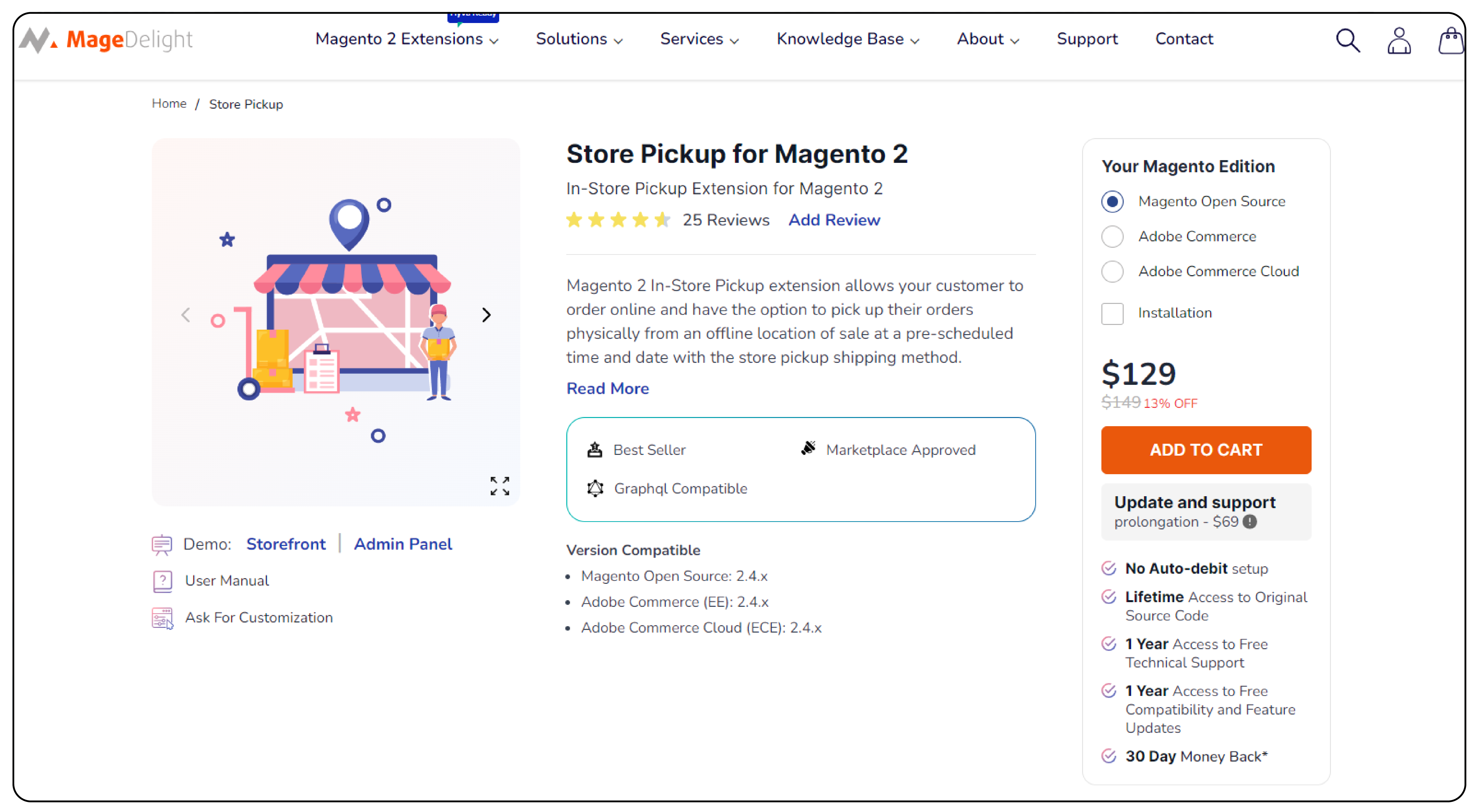 Store Pickup for Magento 2 - MageDelight