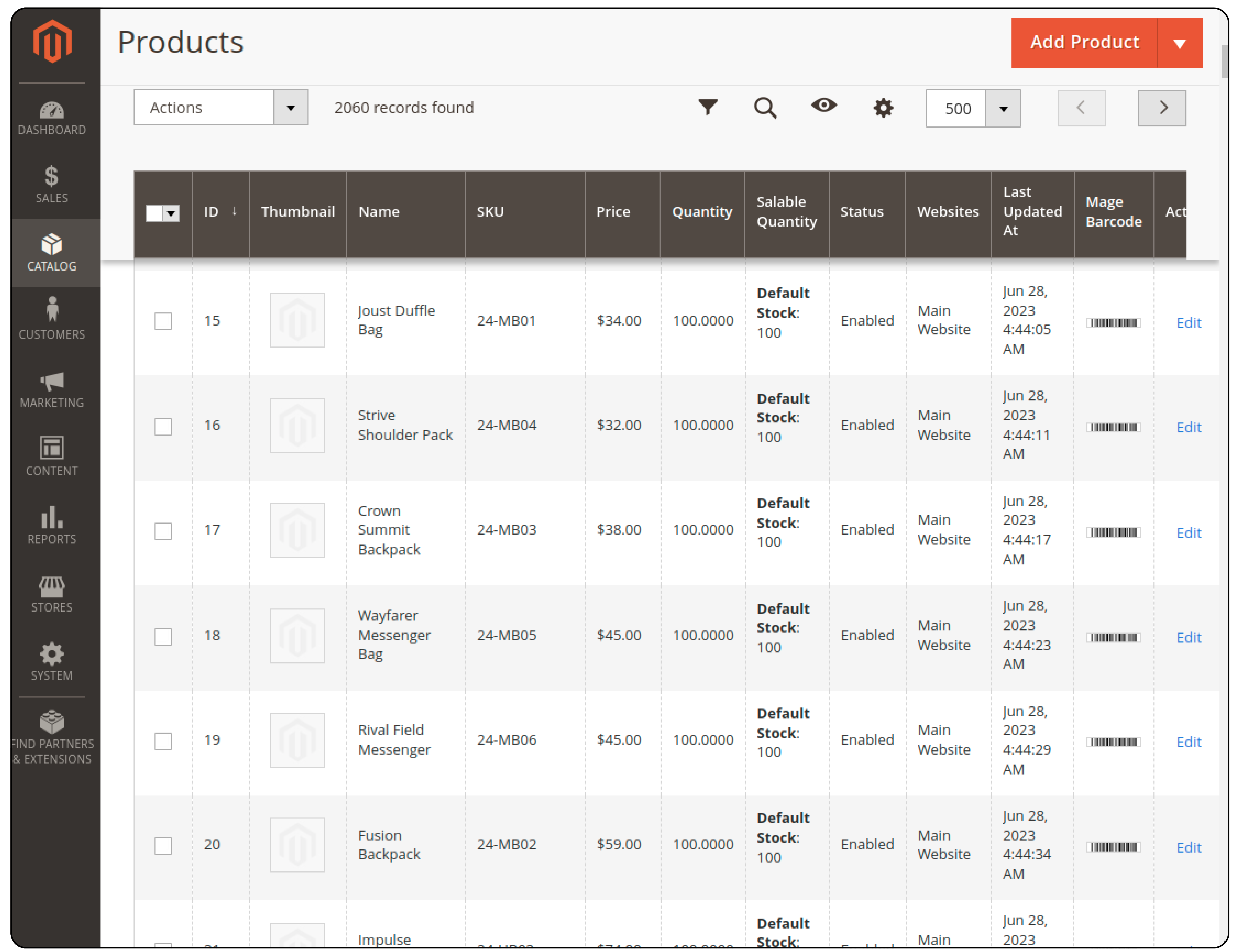 Checking Magento 2 Barcode