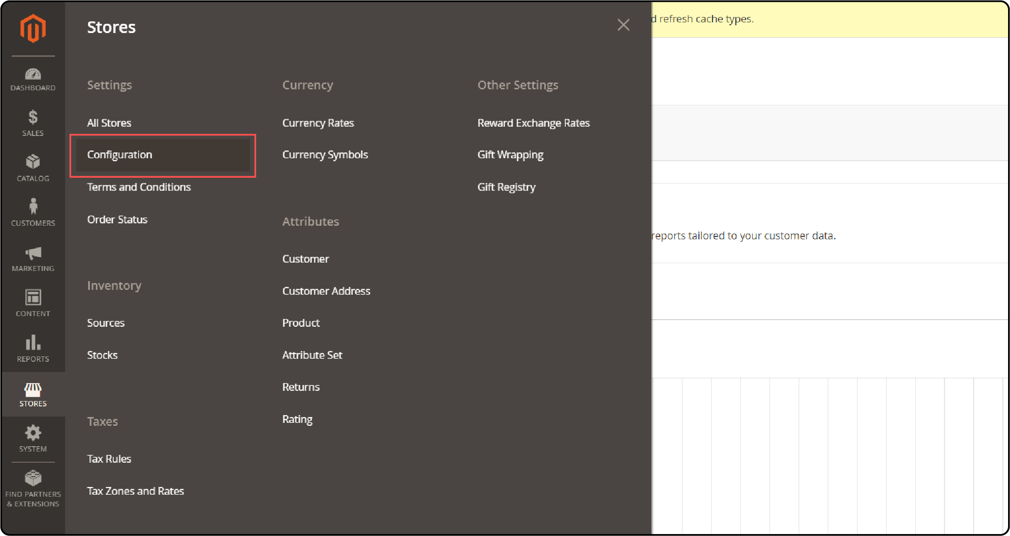 Navigate to Configuration