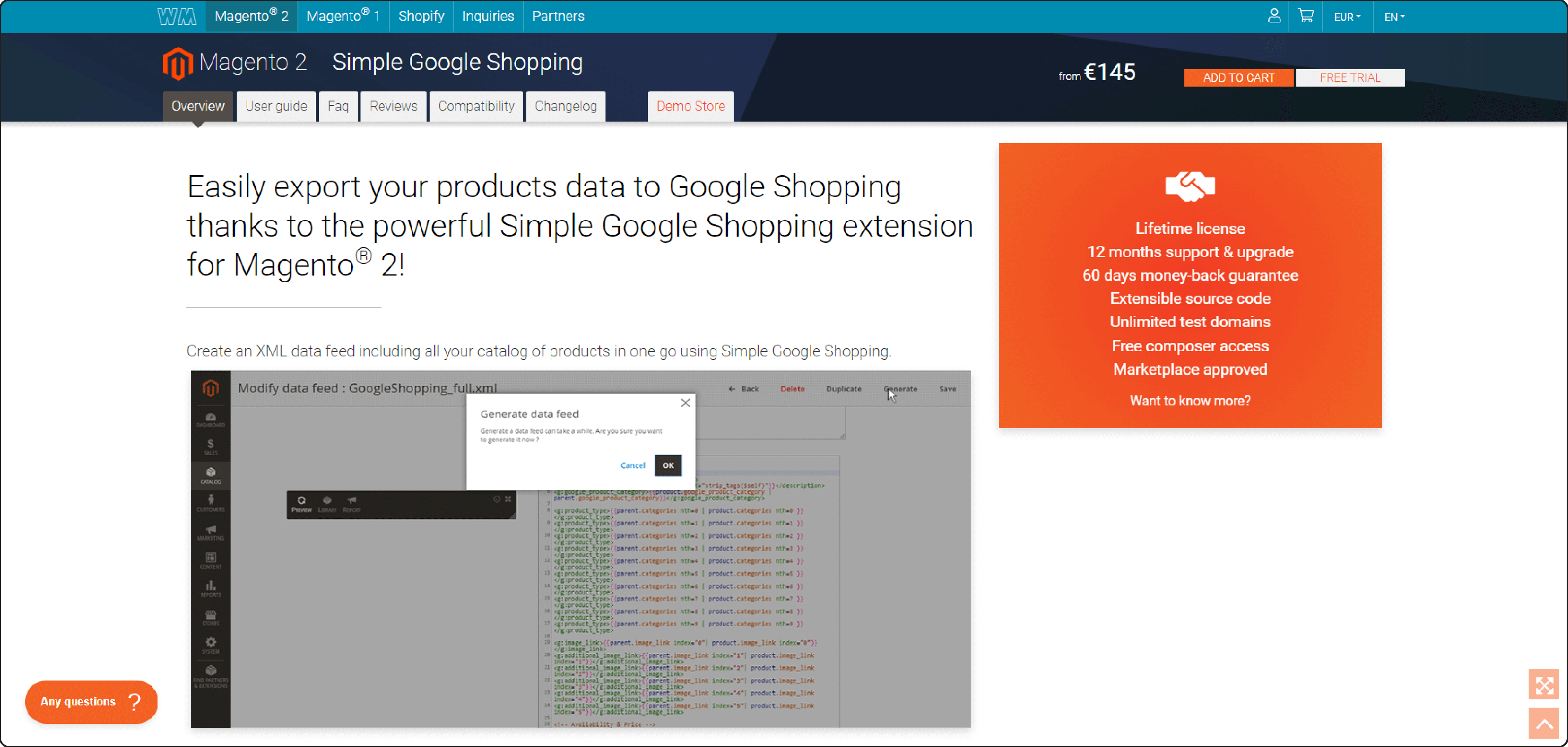 Magento 2 Simple Google Shopping-Wyomind