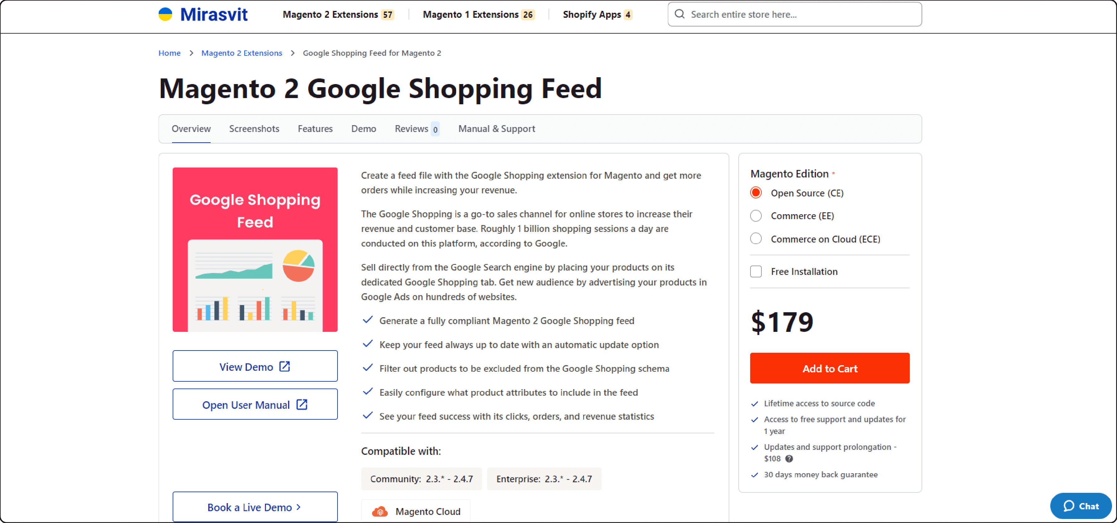 Magento 2 Google Shopping Feed-Mirasvit