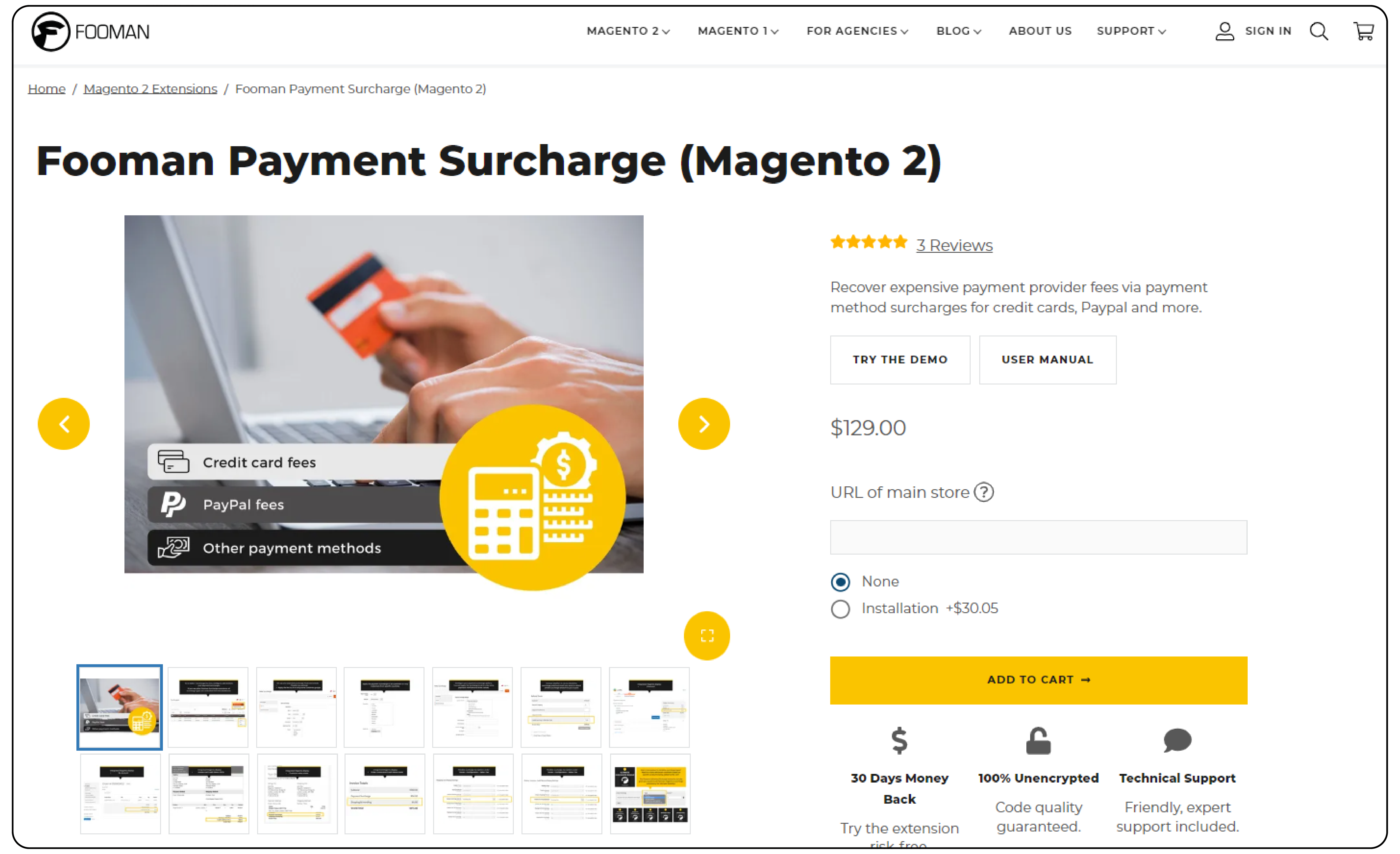 Fooman Magento 2 Surcharge