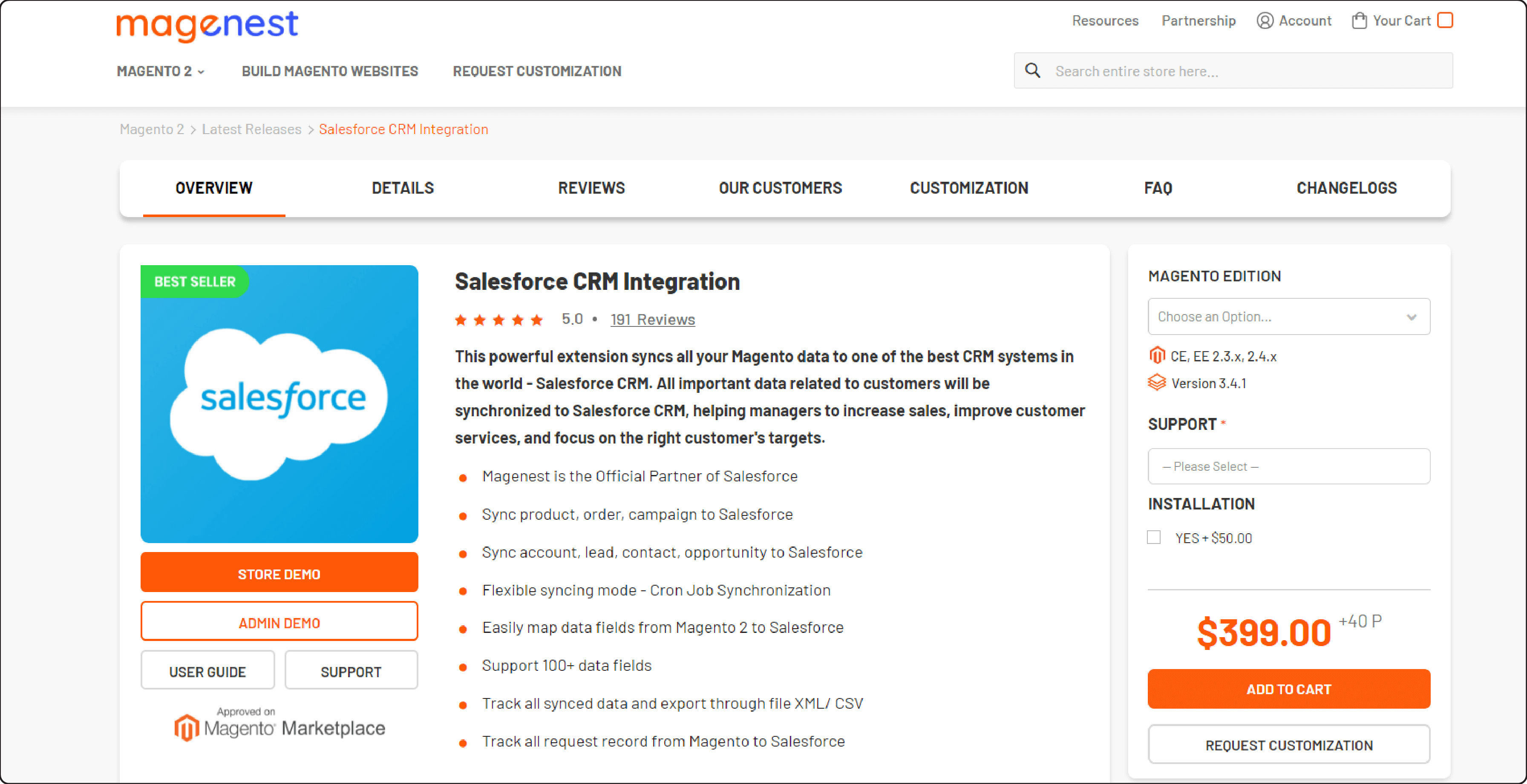 Magenest Magento Salesforce Integration