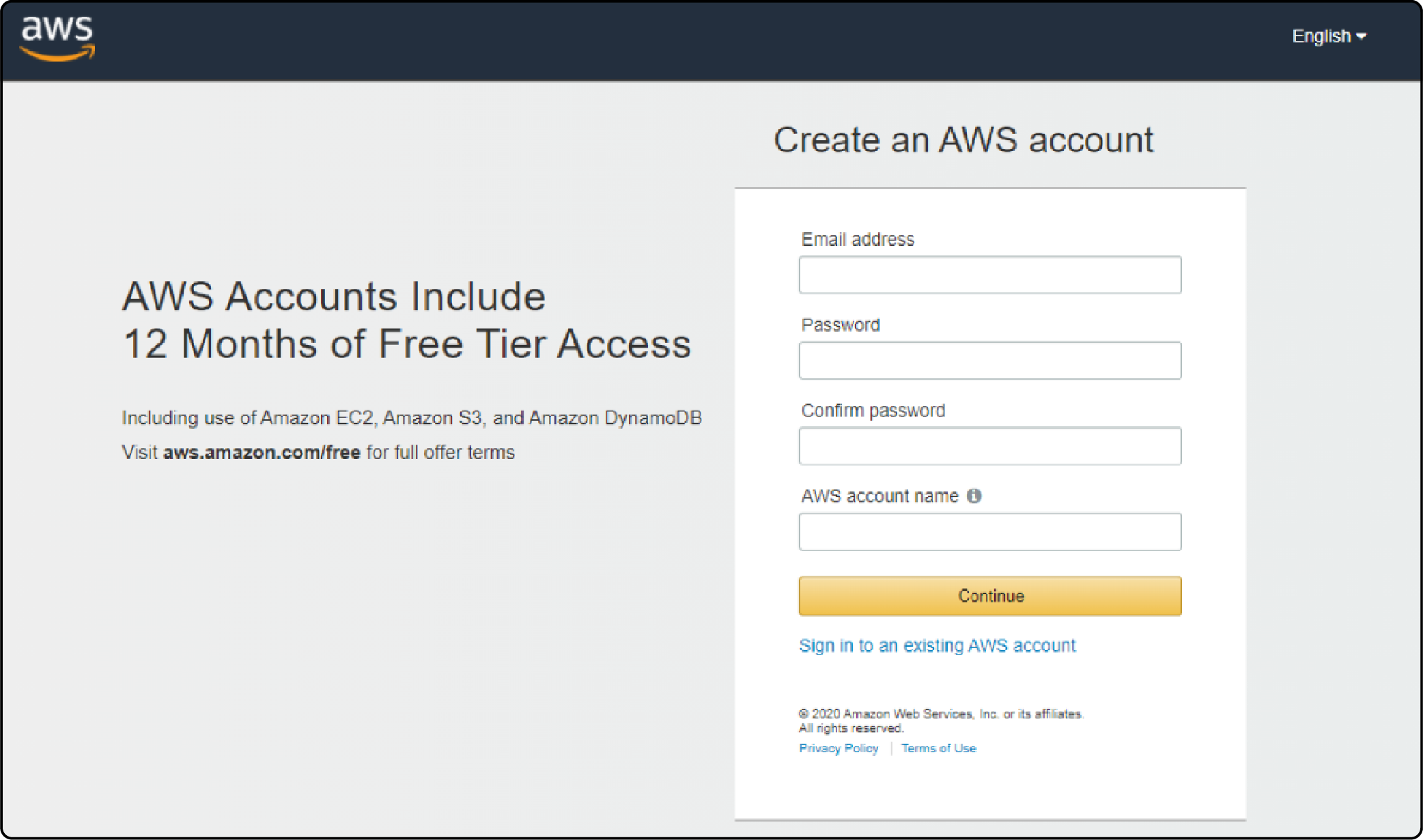 Creating Magento 2 Amazon S3 Account