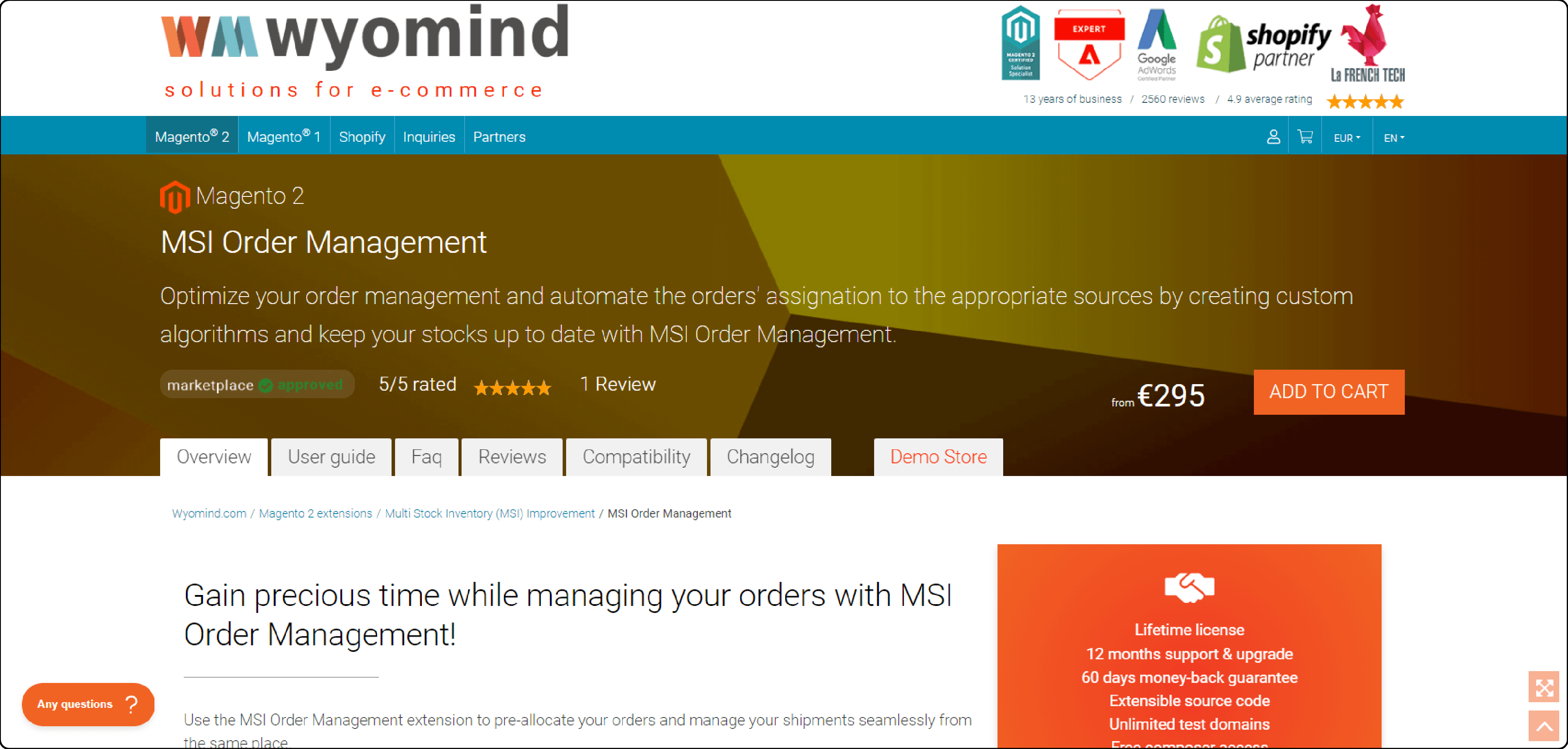 MSI Order Management extension for Magento 2 - Wyomind