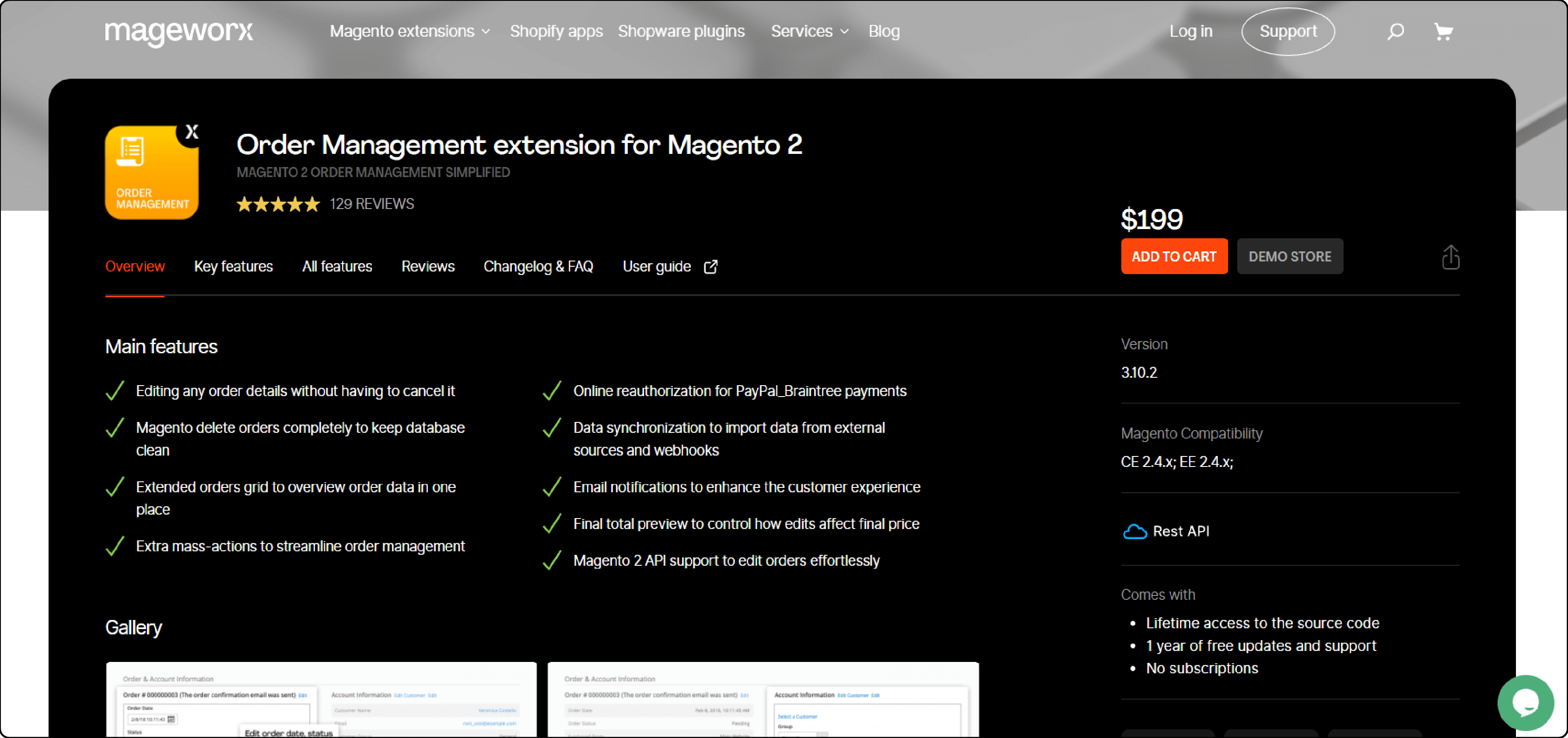 Order Management extension for Magento 2 - Mageworx