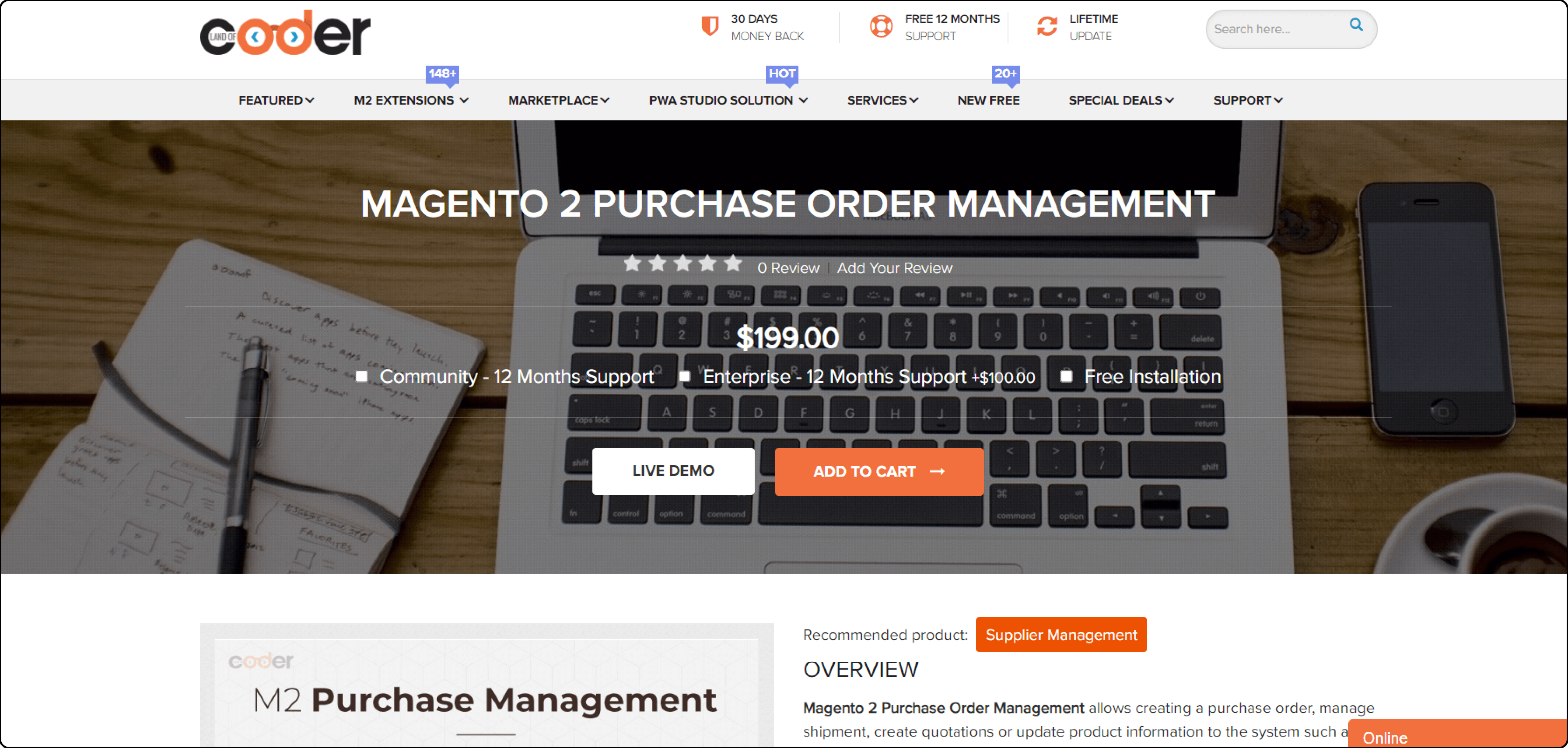 Magento 2 Purchase Order Management - Landofcoder