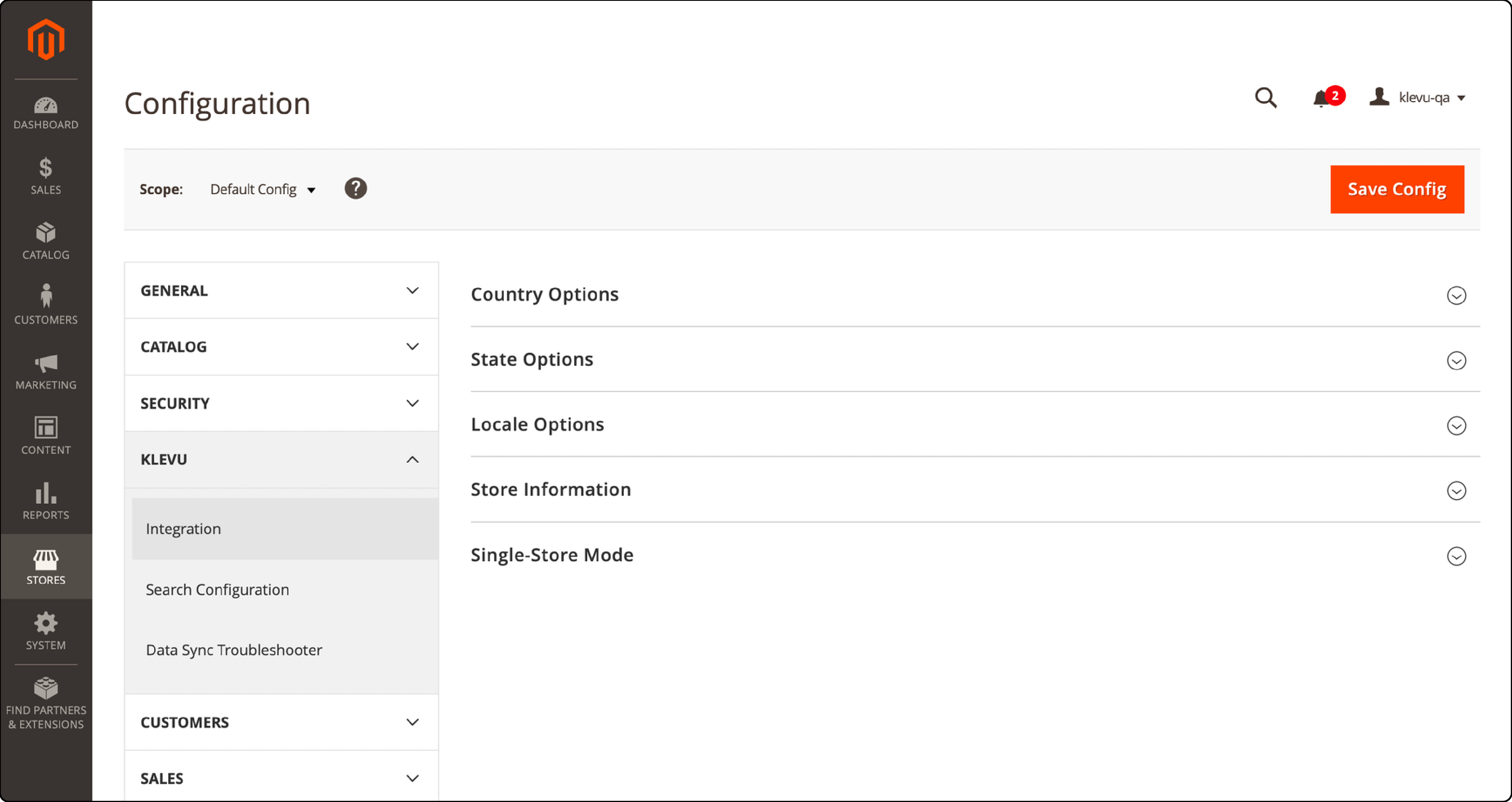 Steps to Configure Klevu Extension with Magento 2 - Step 2