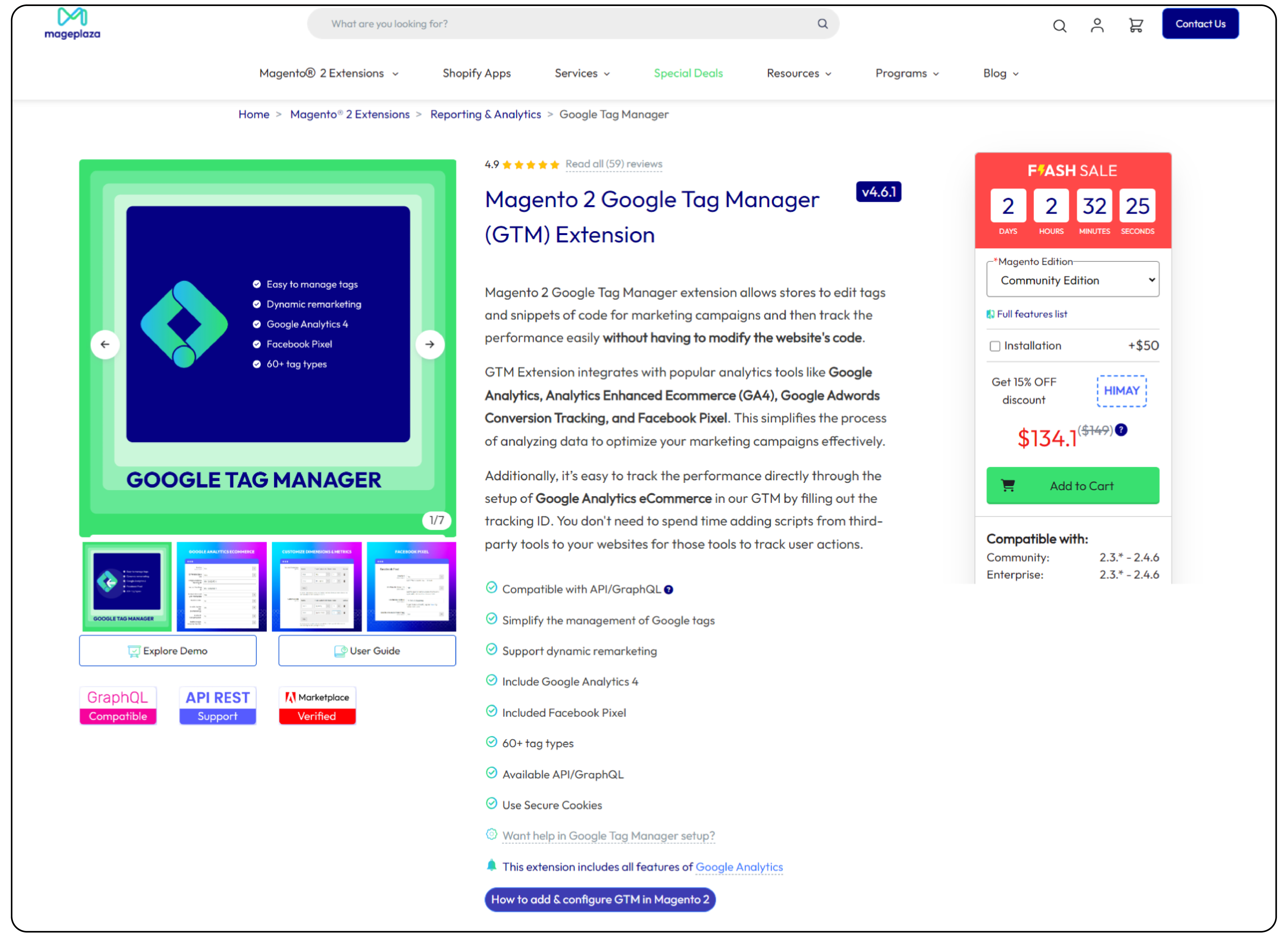 Magento 2 Google Tag Manager Extension by MagePlaza