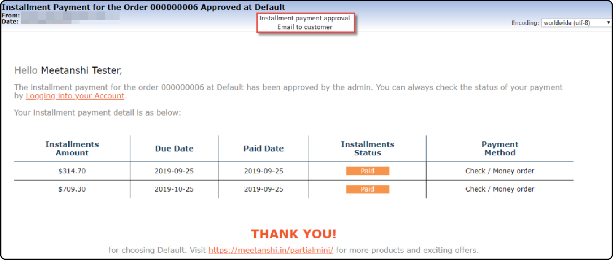 Email notification for partial payment approval in Magento 2