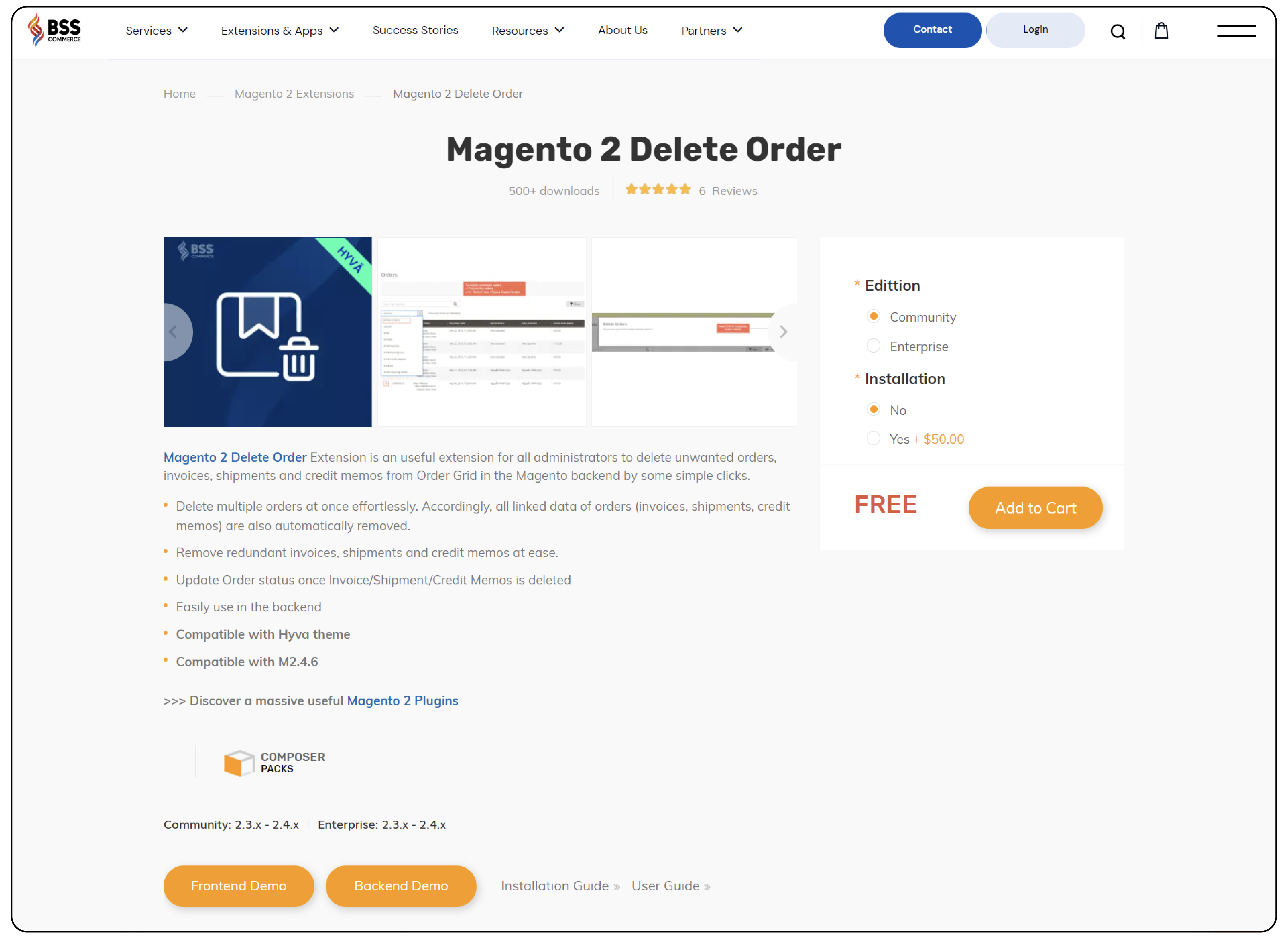 Magento 2 Delete Orders by BSS Commerce