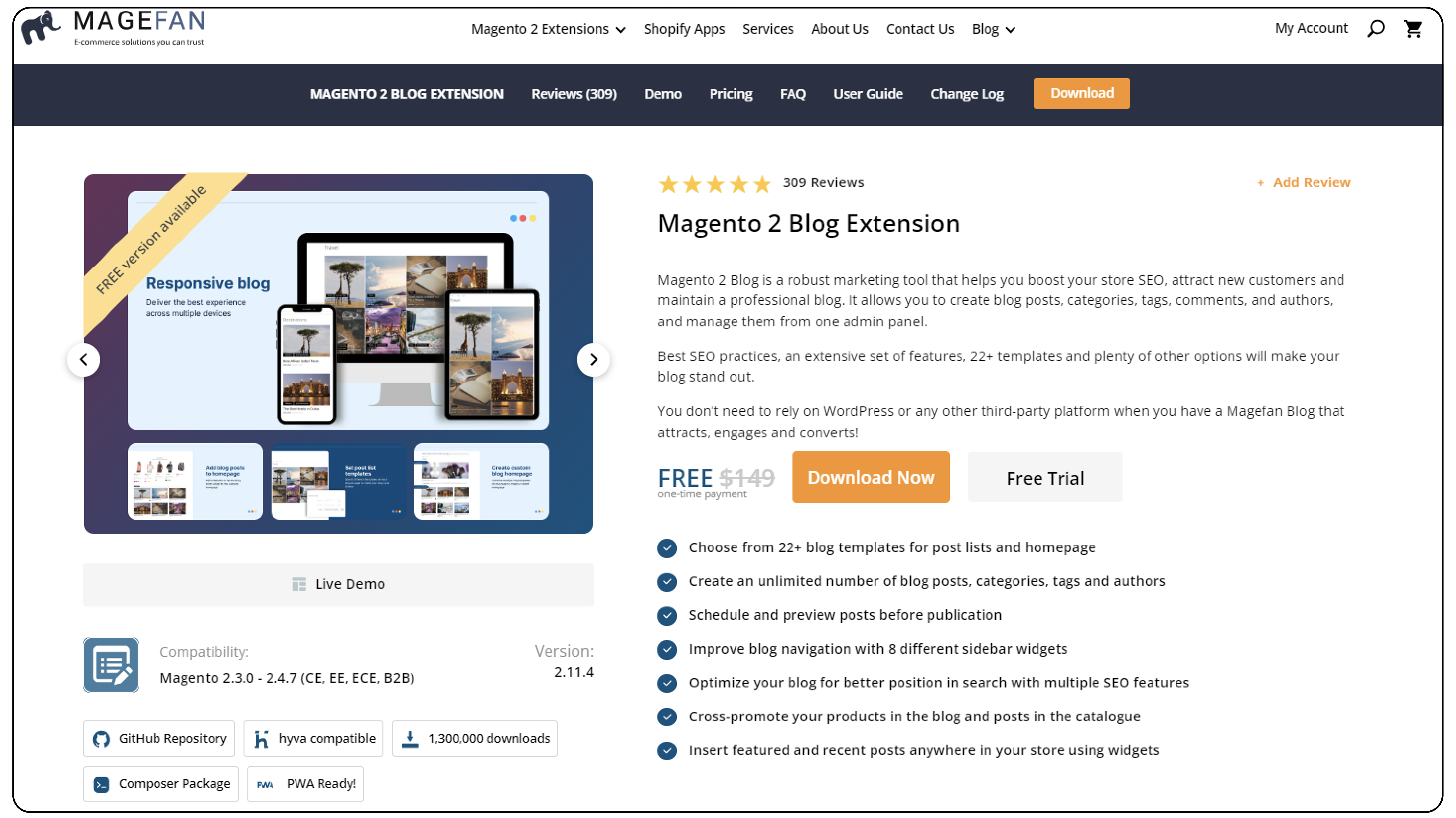 Magento 2 Blog Extension by Magefan
