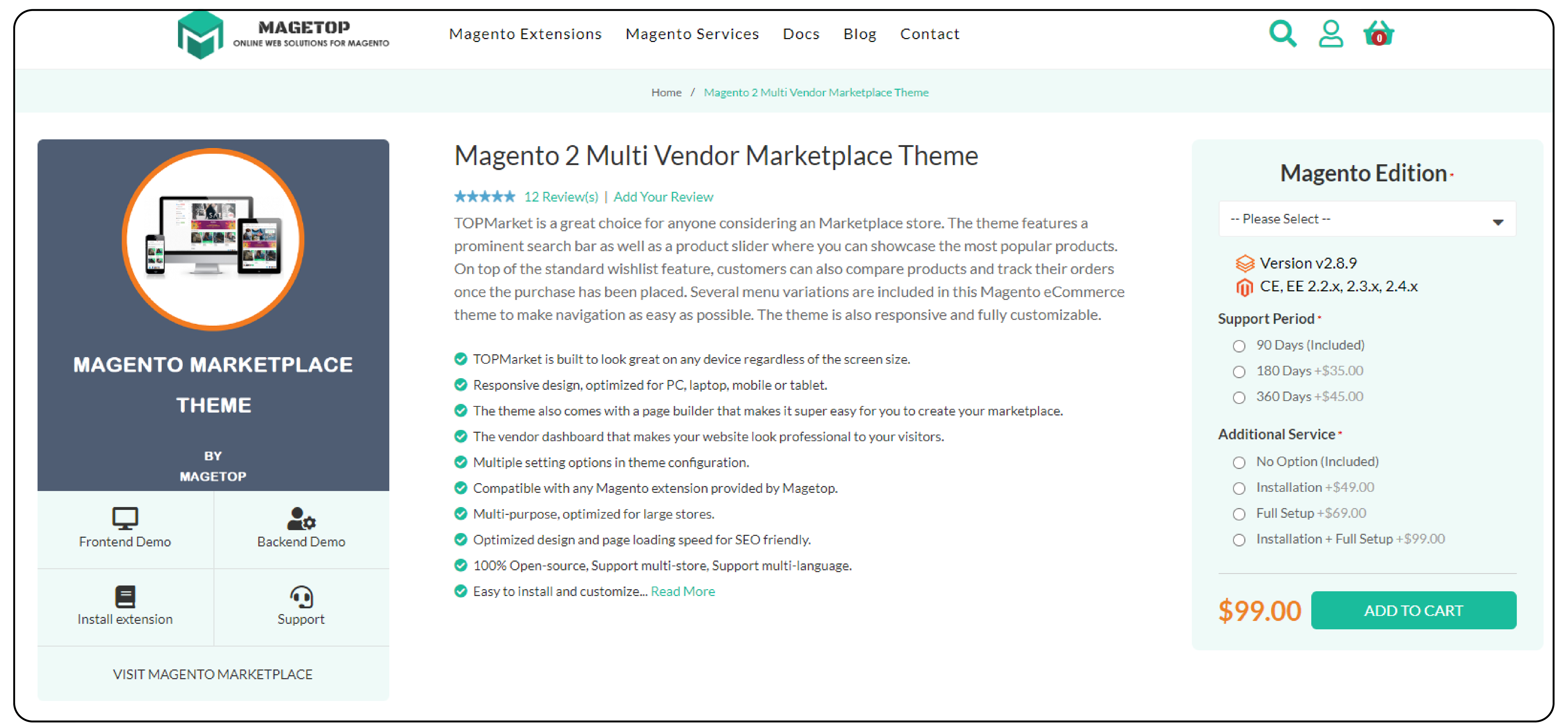 MageTop Magento 2 Multi-Vendor Themes