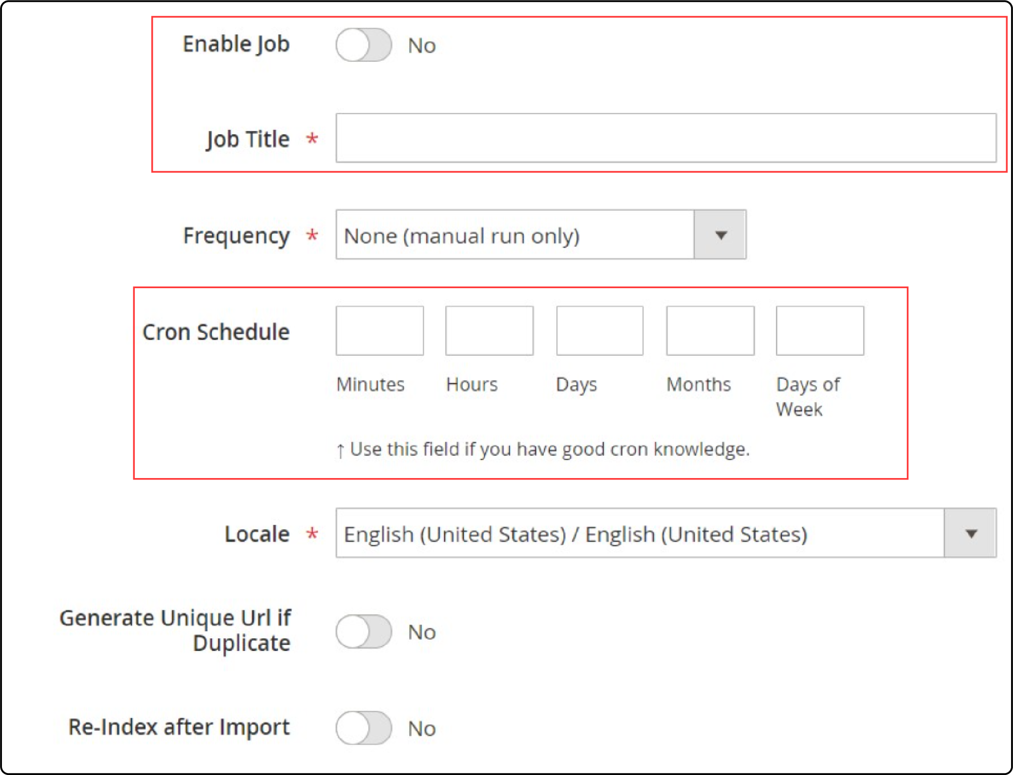 Configuring general settings for migrating data files from osCommerce to Magento