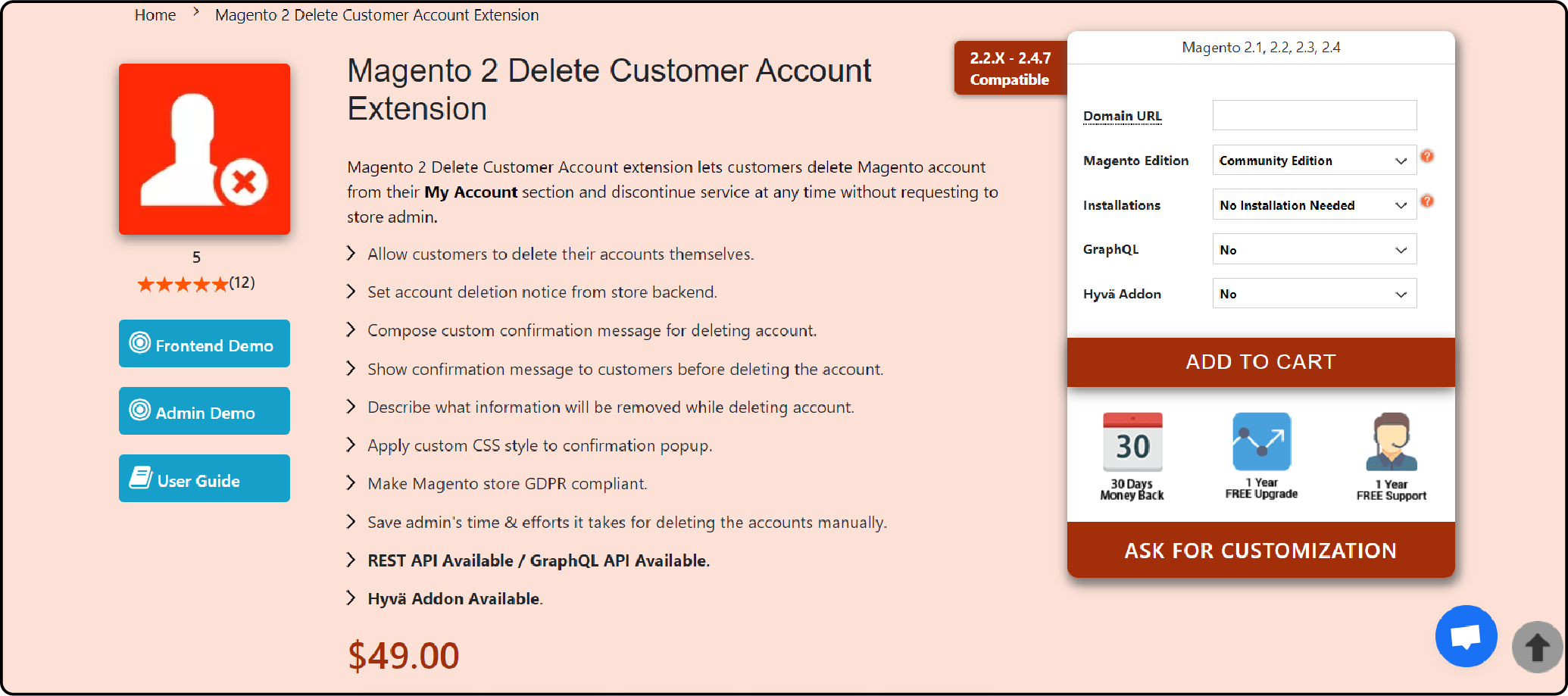 Top Providers of Magento 2 Delete Account Extension-MageComp