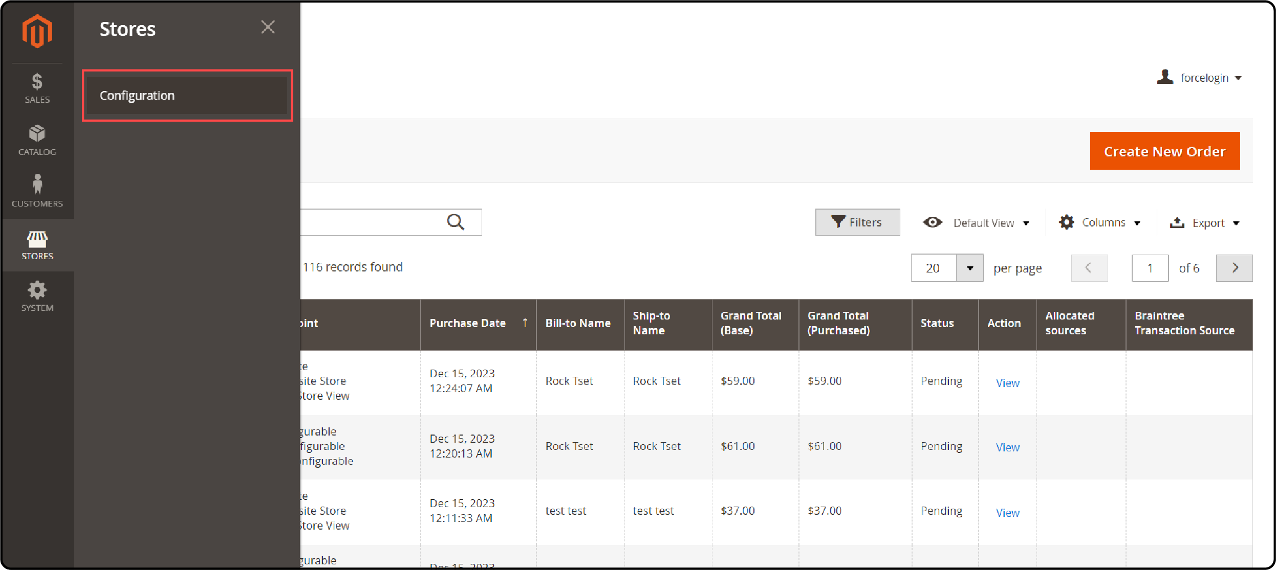 login to configure Magento force sign in settings