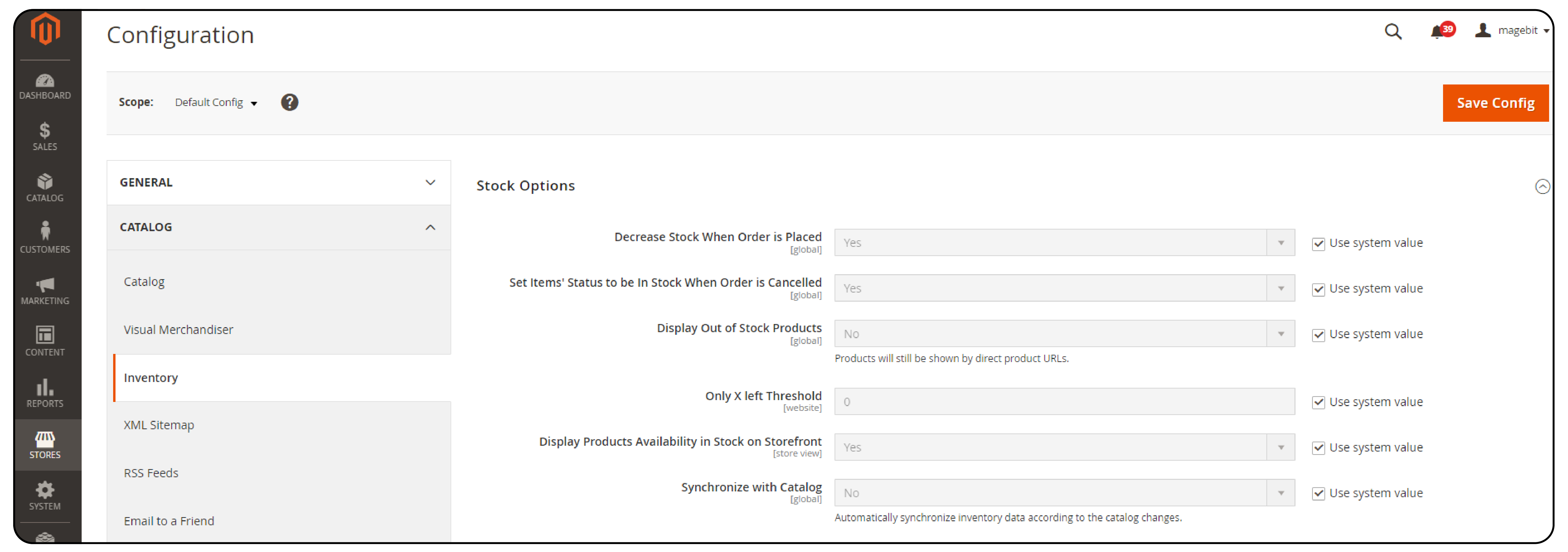 Steps to Configure Product Stock Status on the Magento 2 Storefront-Step 2