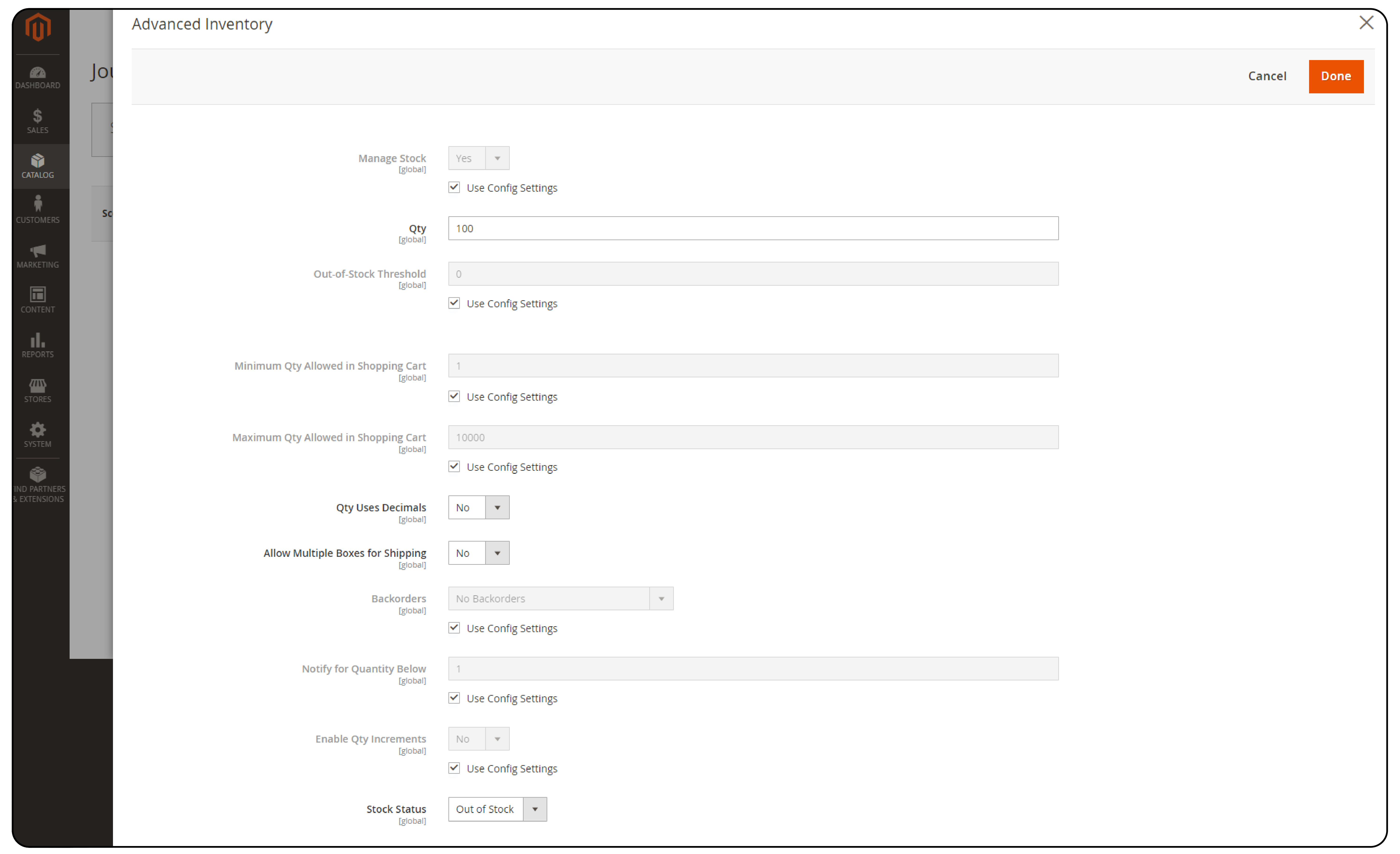 Steps to Change the Stock Status for a Specific Product-Step 2