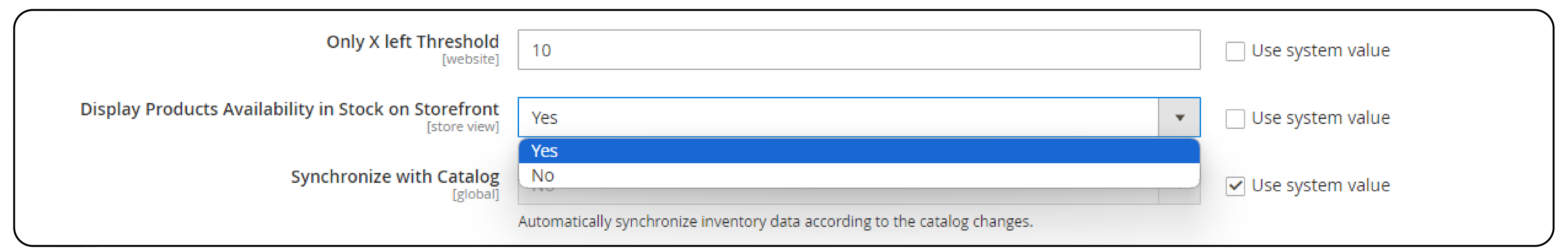 Steps to Configure Product Stock Status on the Magento 2 Storefront-Step 3