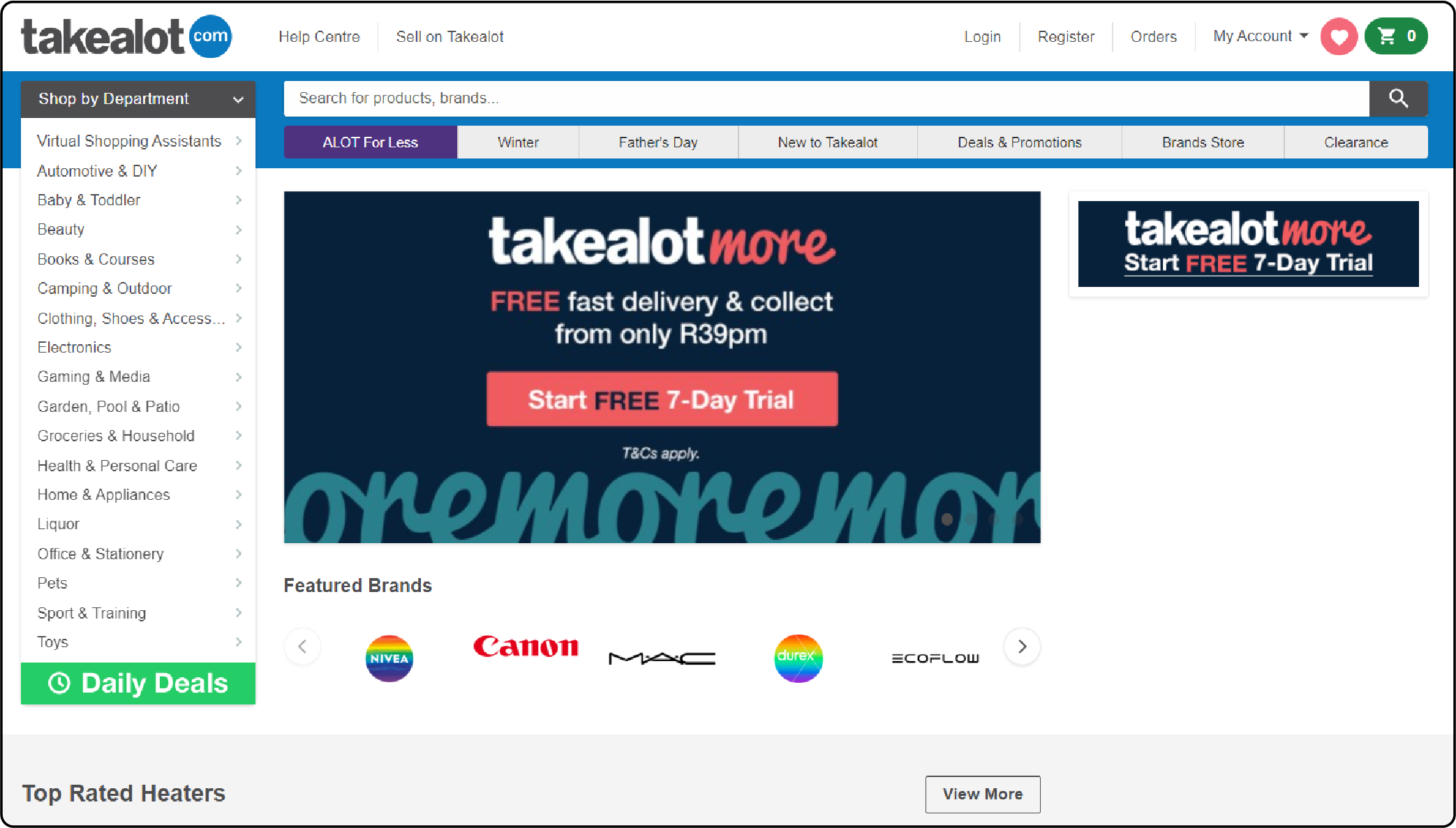 Top 3 Magento Stores in South Africa - Takealot