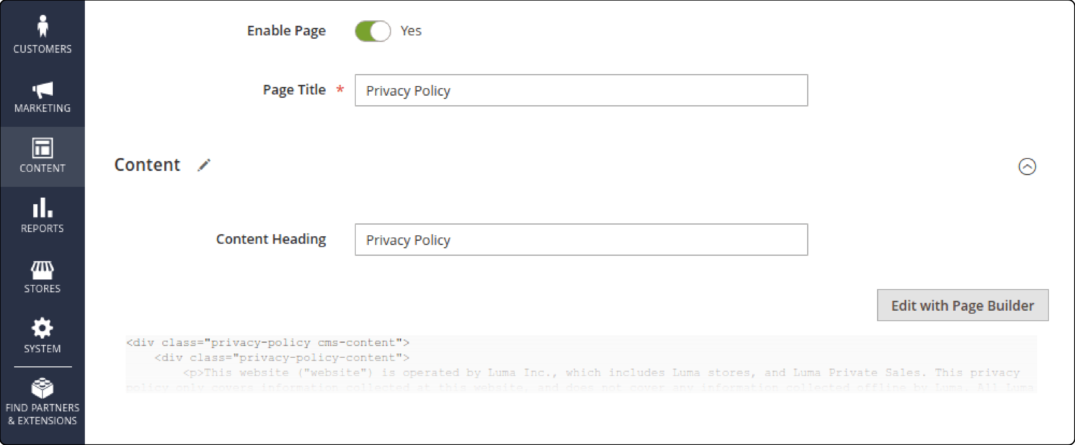 Enable Magento 2 Cookie Policy