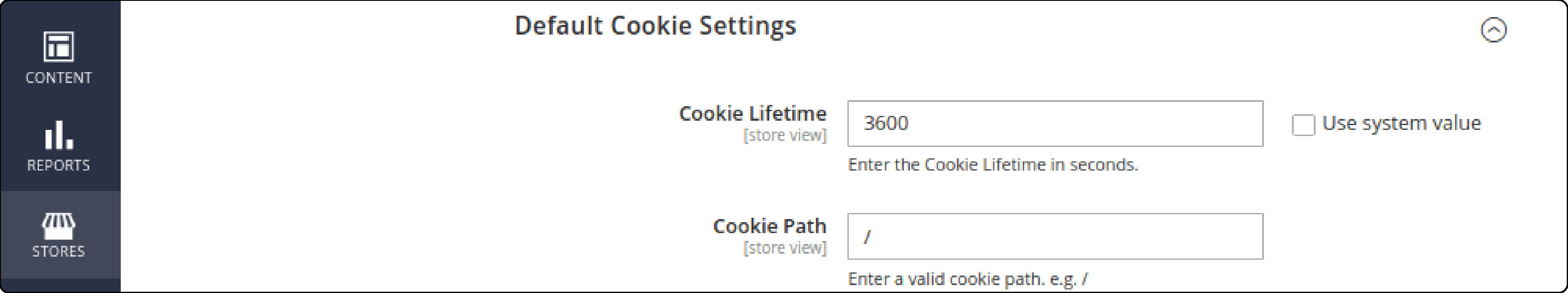 Magento 2 Cookie Policy Lifetime Setting