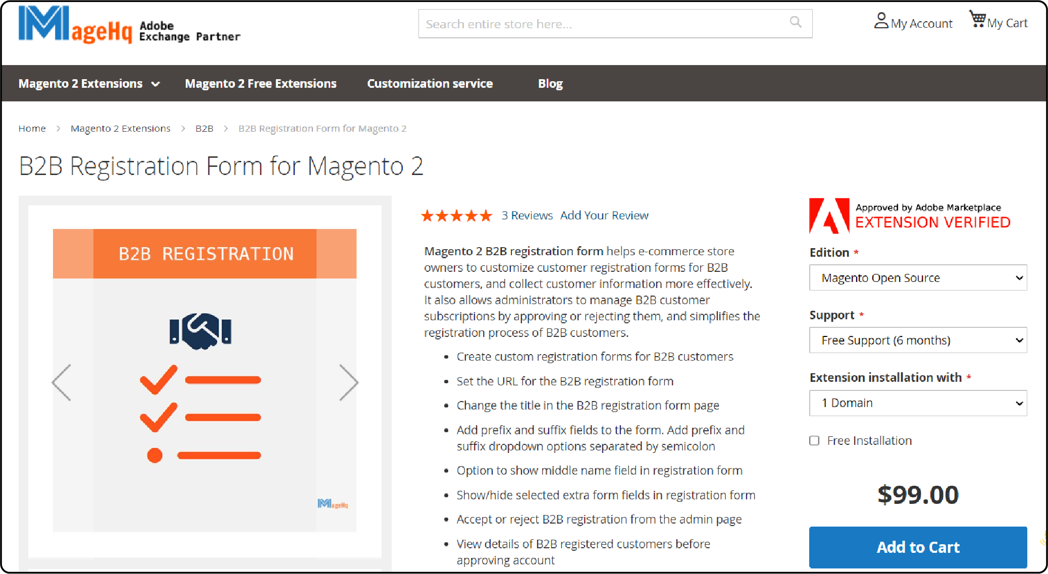 Top Providers of Magento 2 B2B Registration Form-MageHQ