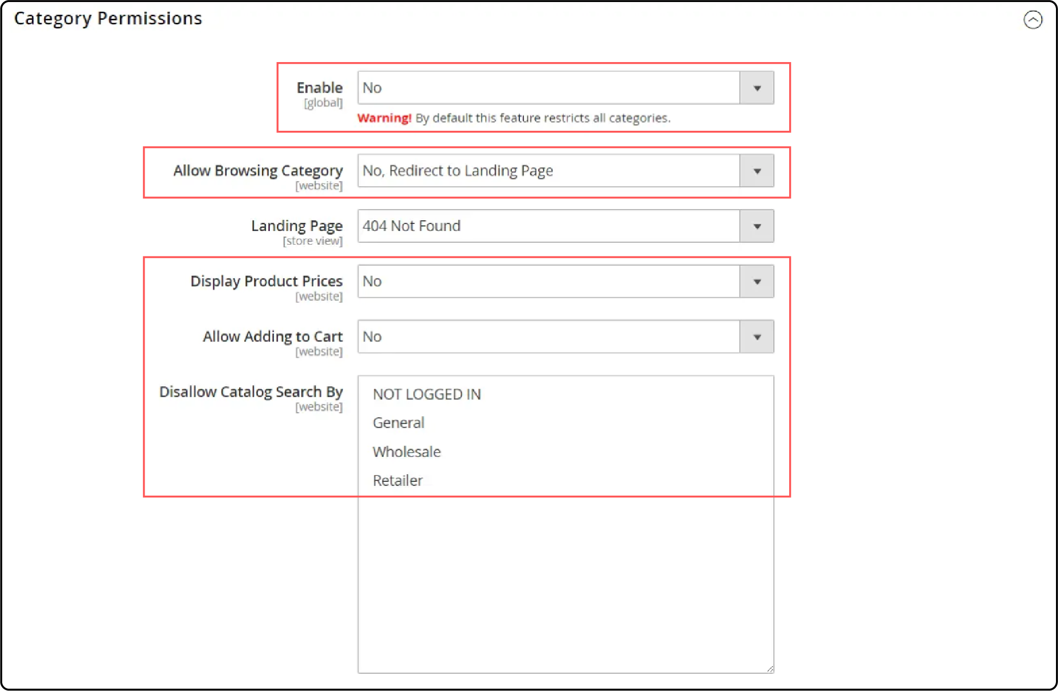 Configure Magento 2 Category Permissions