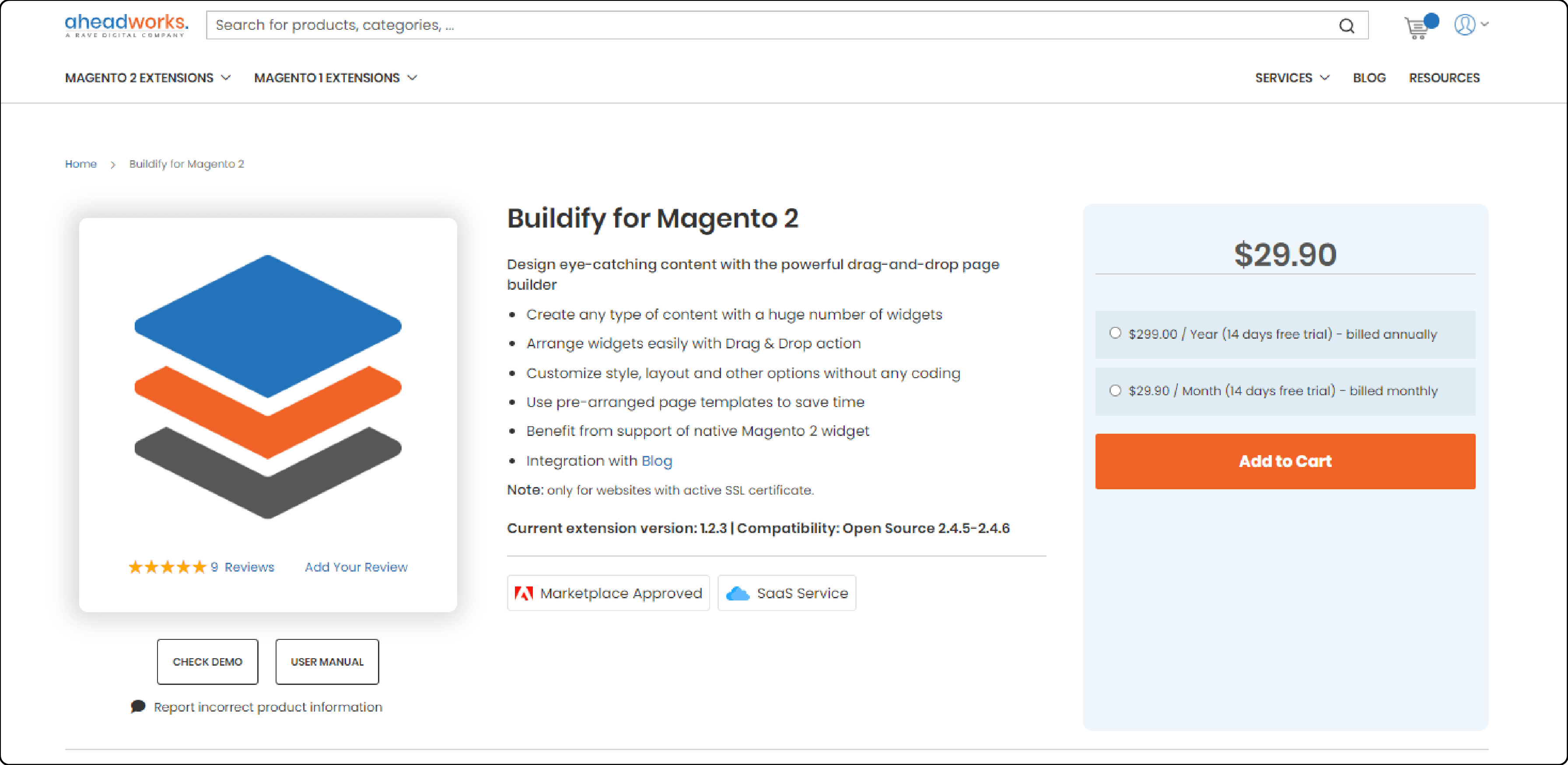 Buildify For Magento 2 - Aheadworks