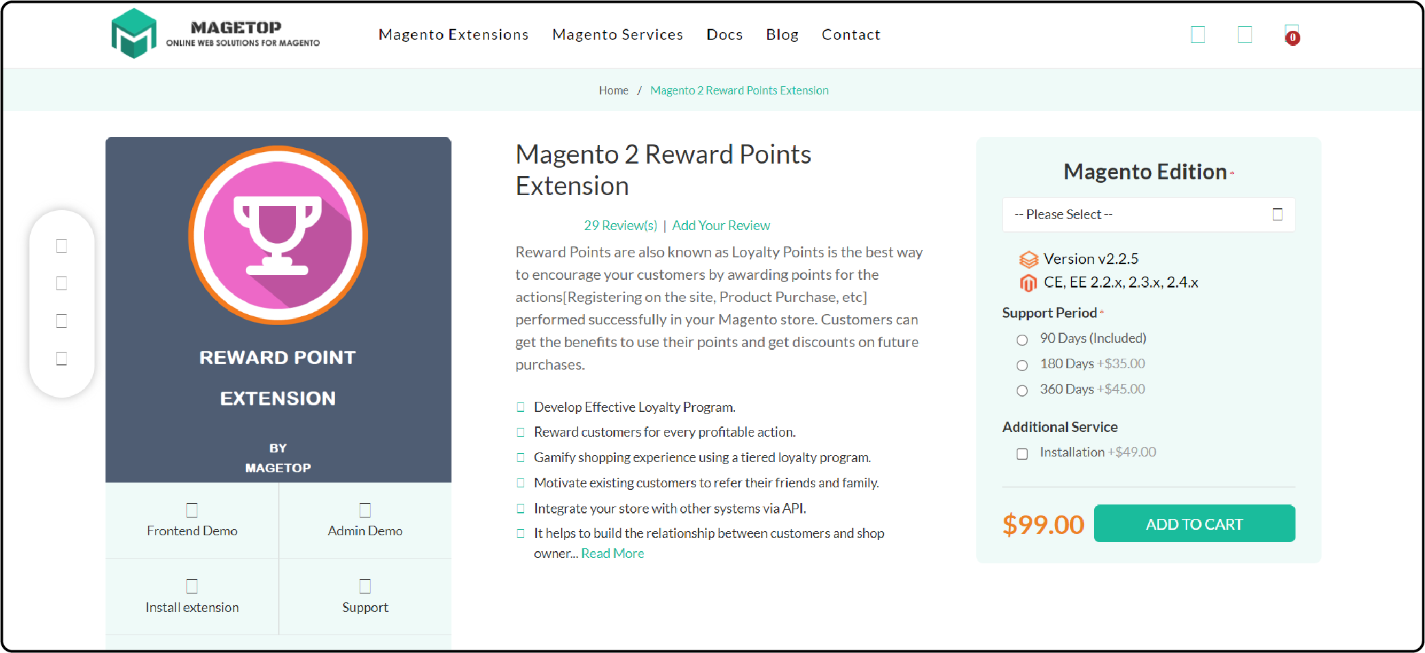 Magetop Magento Reward Point Extension