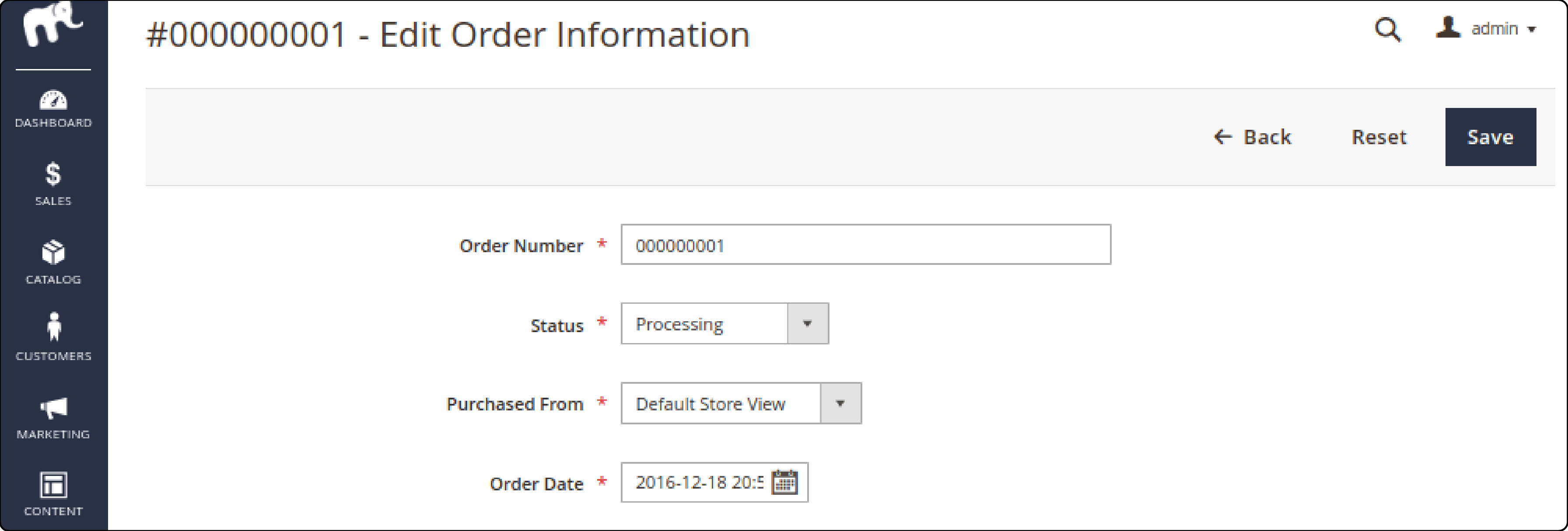 Edit Change Order Status in Magento 2