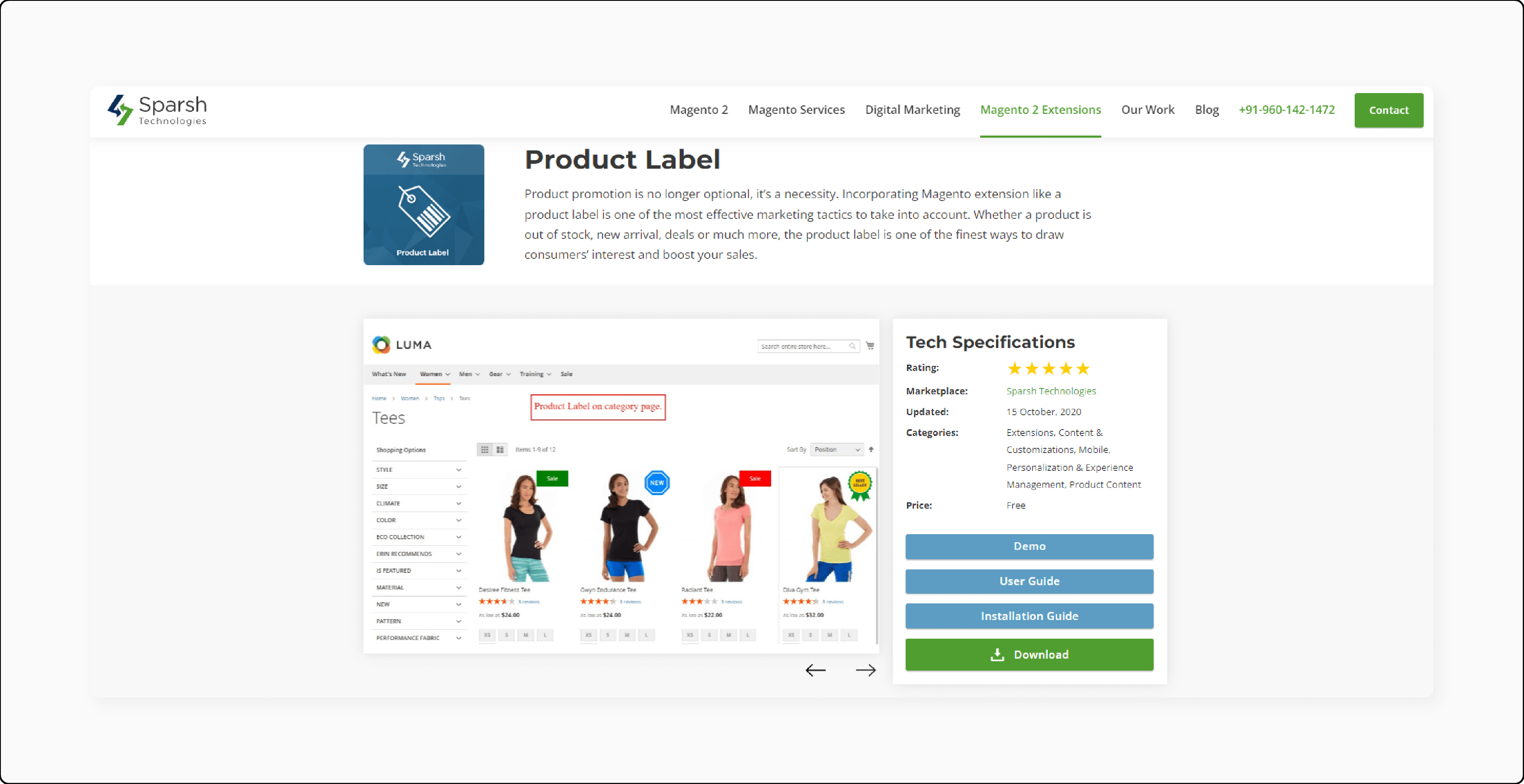 Free Product Label - Sparsh Technologies