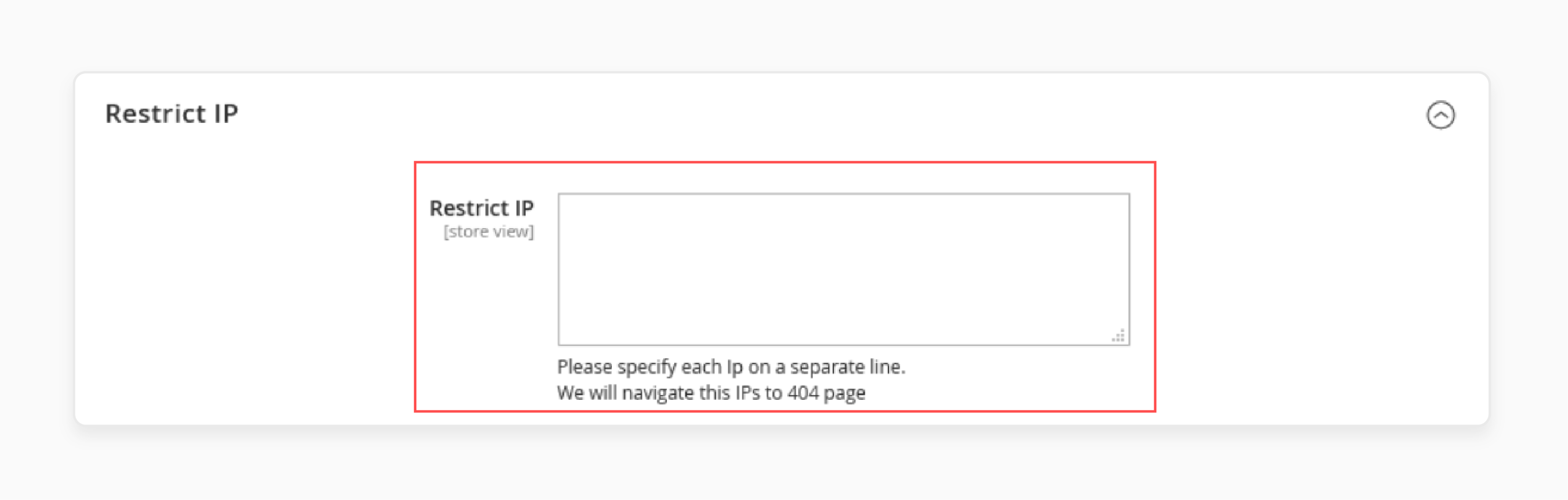 Configure IP restriction