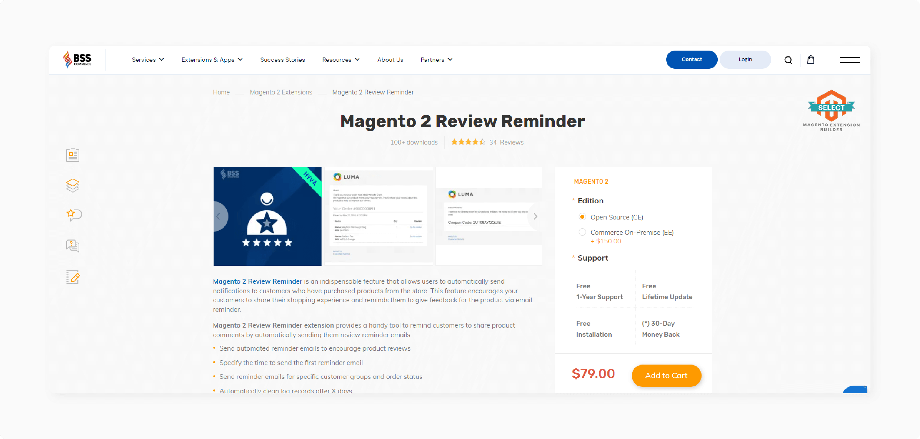 BSS Commerce Magento 2 Review Reminder